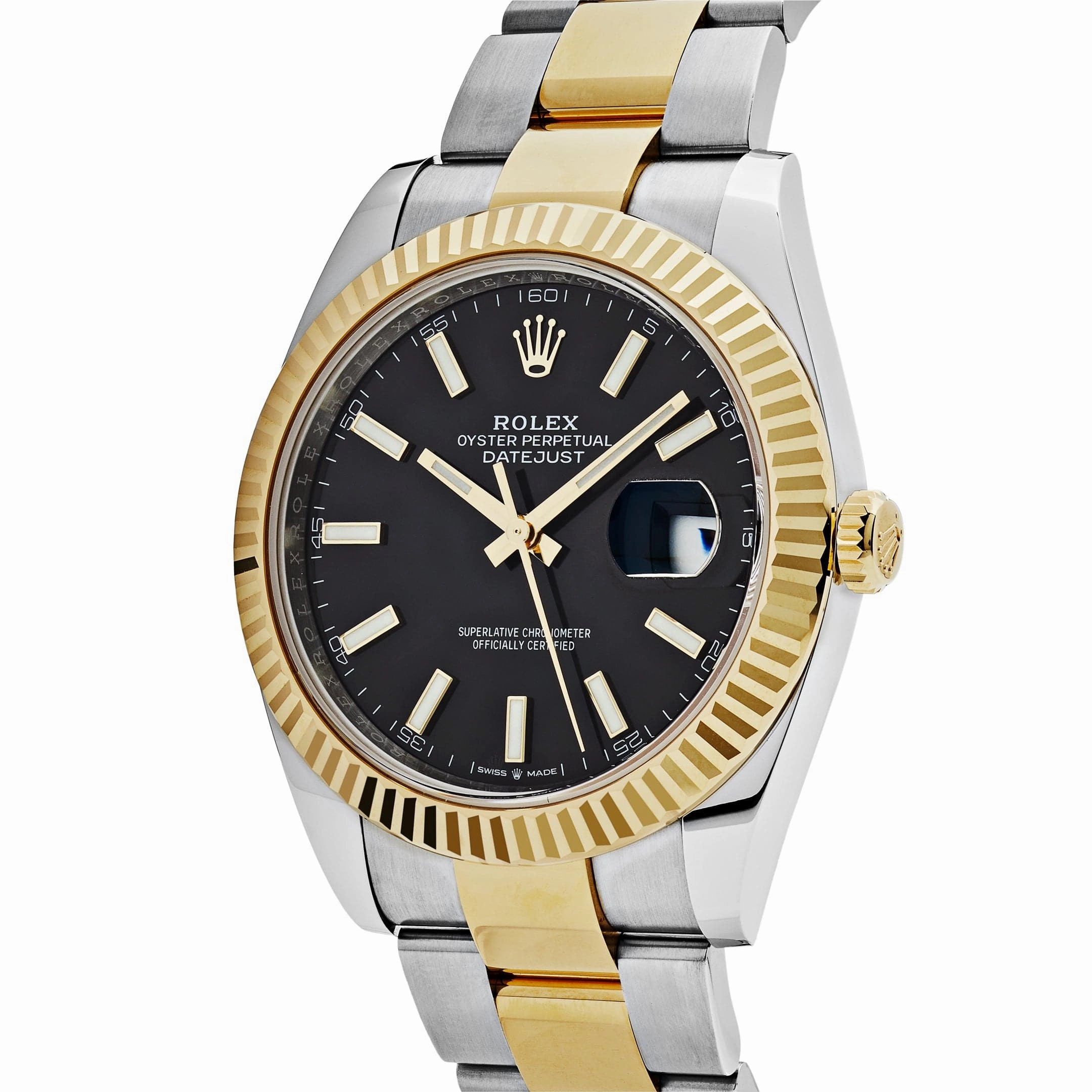Rolex Datejust 41 126333 Yellow Gold Stainless Steel Black Dial Oyster (2024)