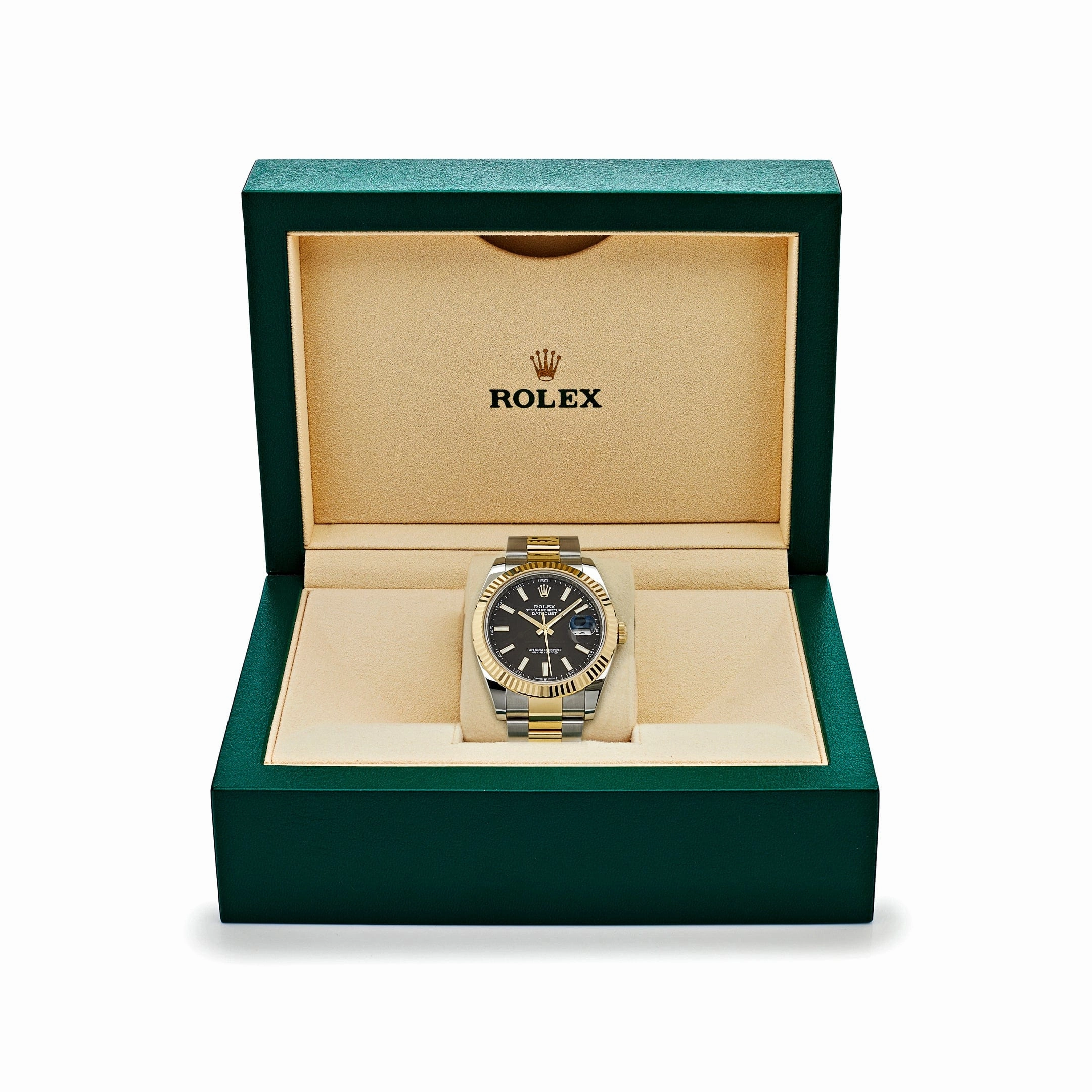 Rolex Datejust 41 126333 Yellow Gold Stainless Steel Black Dial Oyster (2024)