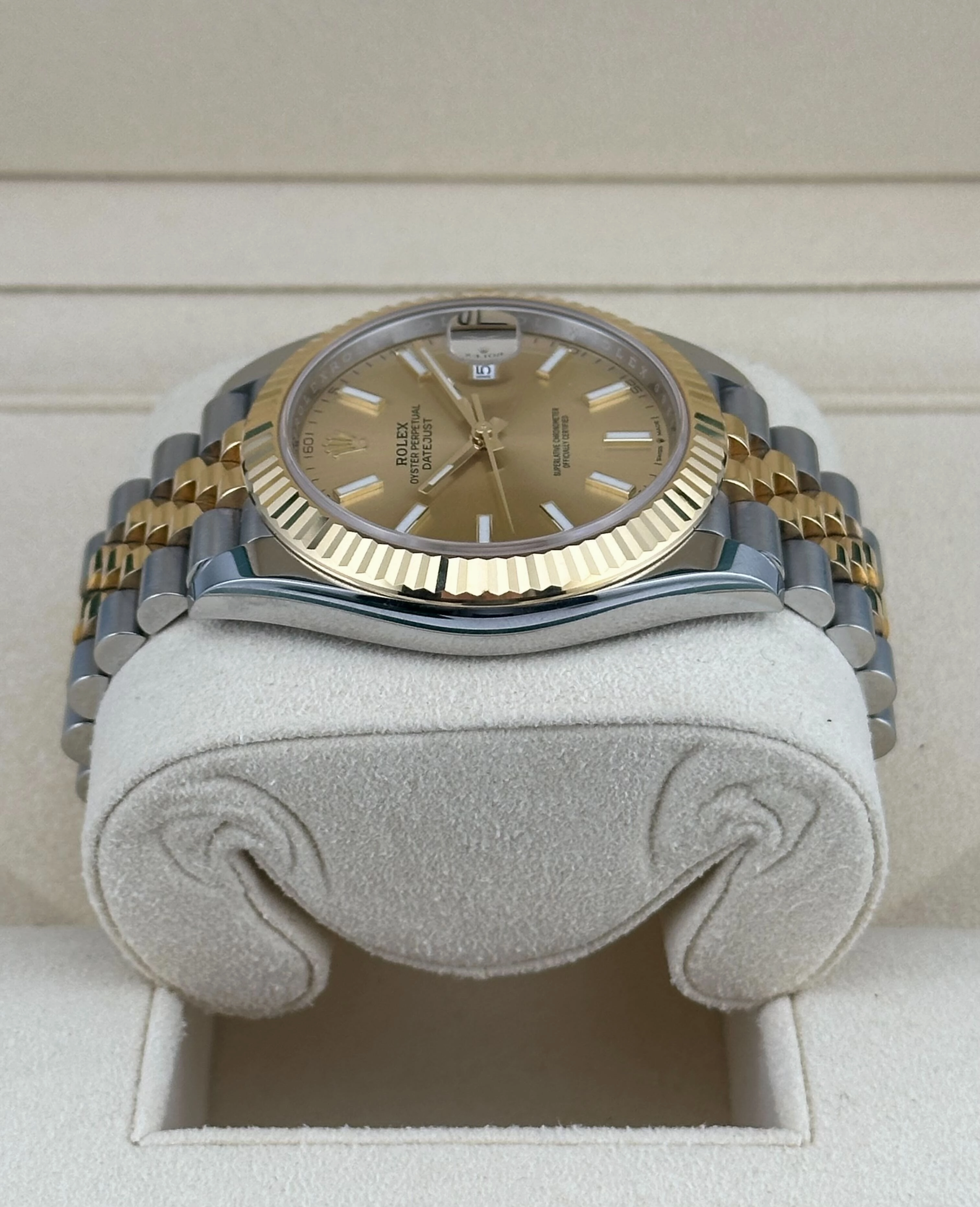 Rolex Datejust 41 126333 Yellow Gold Stainless Steel Champagne Dial Jubilee (2022)