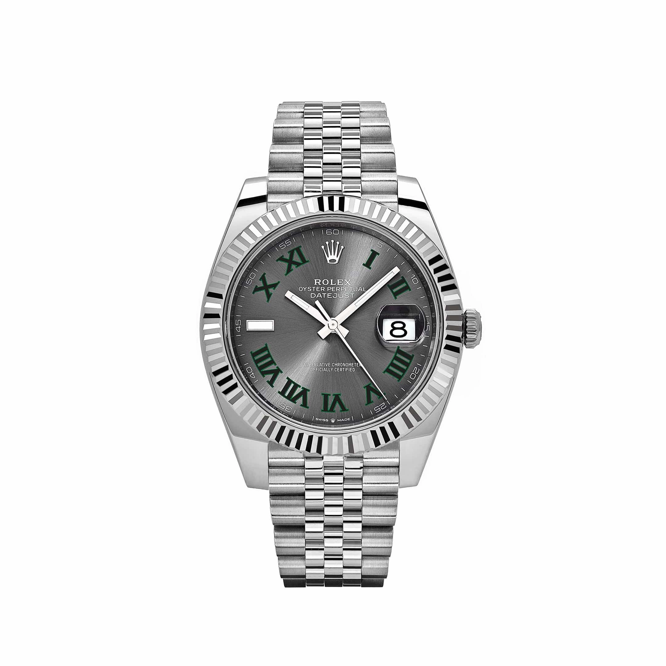 Rolex Datejust 41 126334 'Wimbledon' Stainless Steel Slate Dial Jubilee (2022)