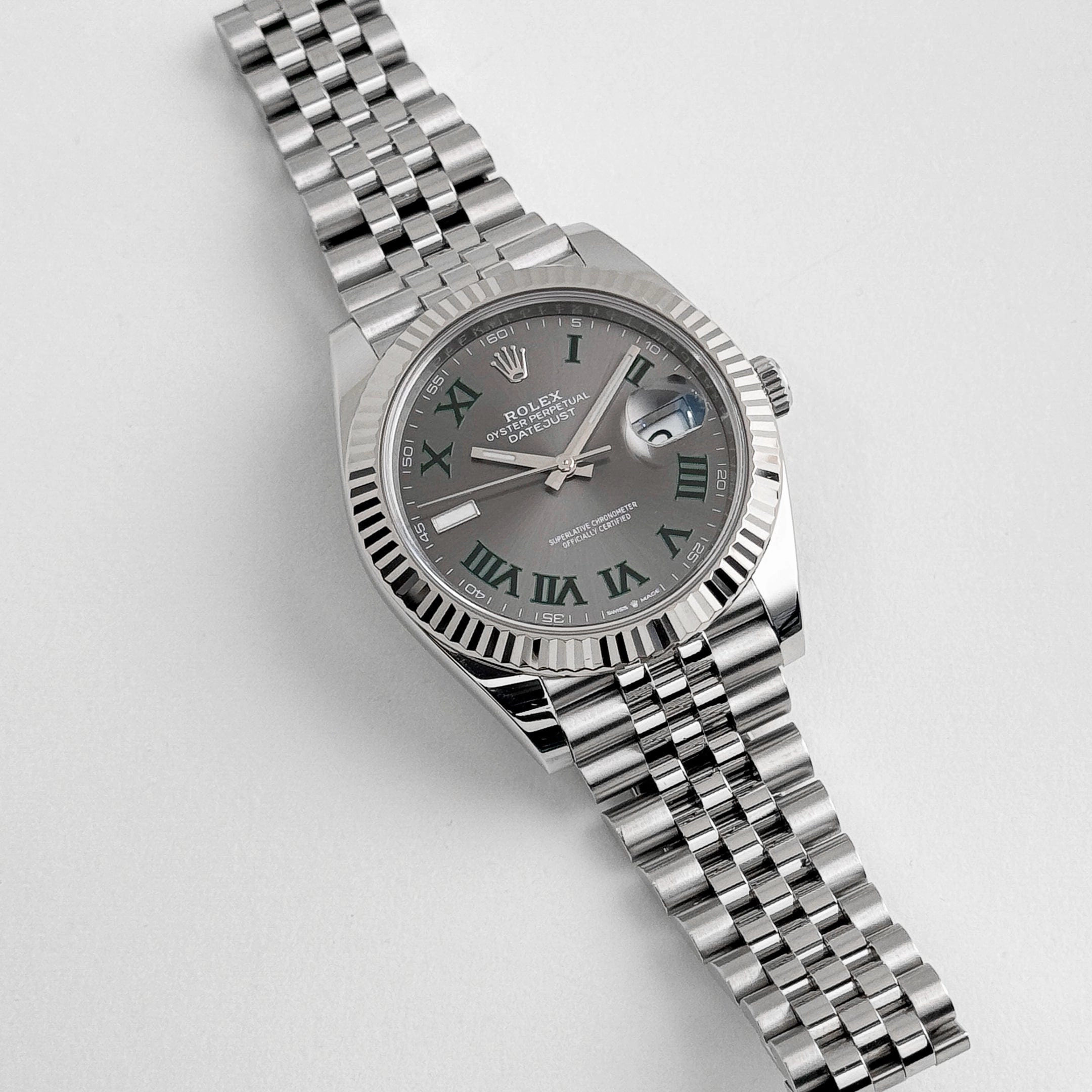 Rolex Datejust 41 126334 'Wimbledon' Stainless Steel Slate Dial Jubilee (2022)