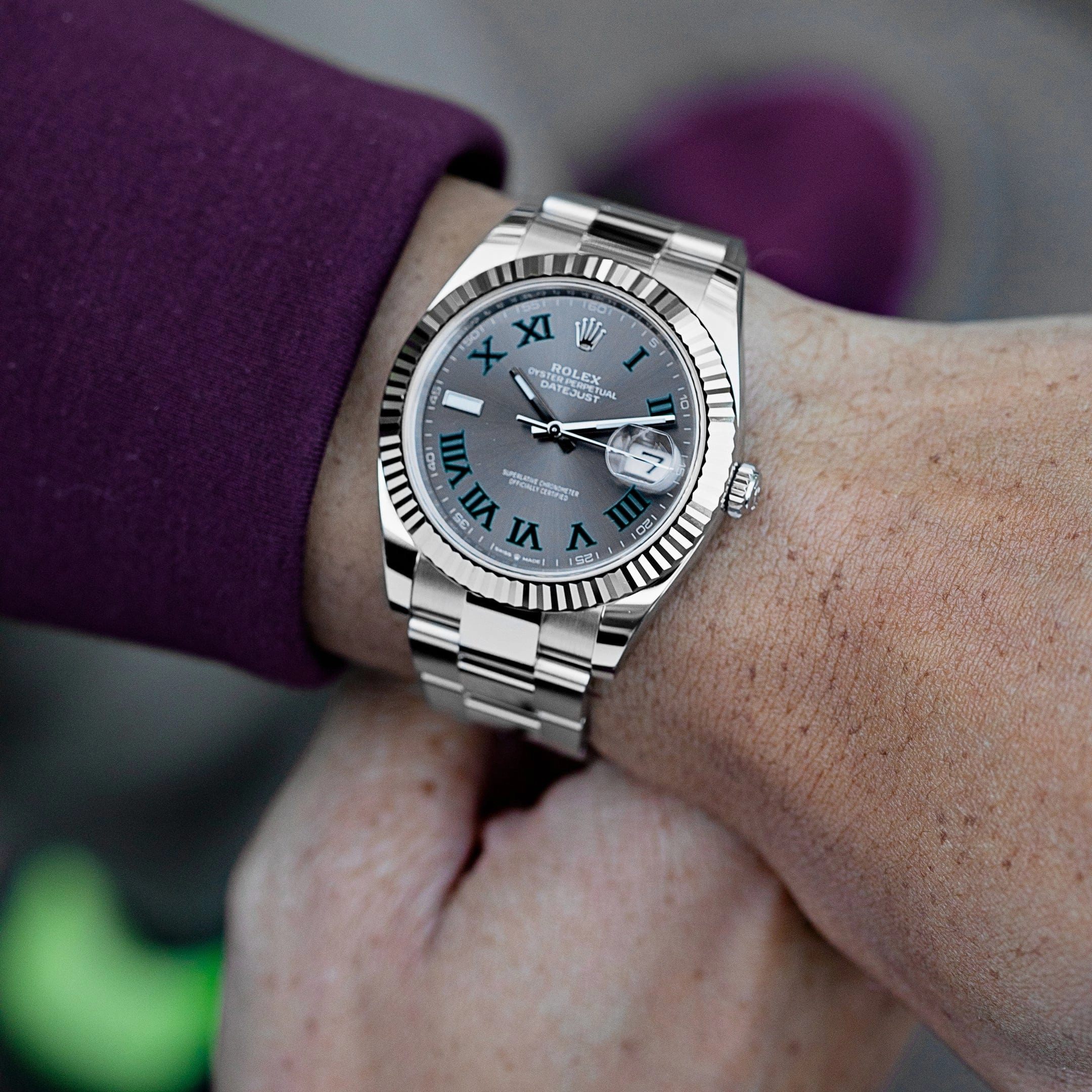 Rolex Datejust 41 126334 'Wimbledon' Stainless Steel Slate Dial Oyster (2024)