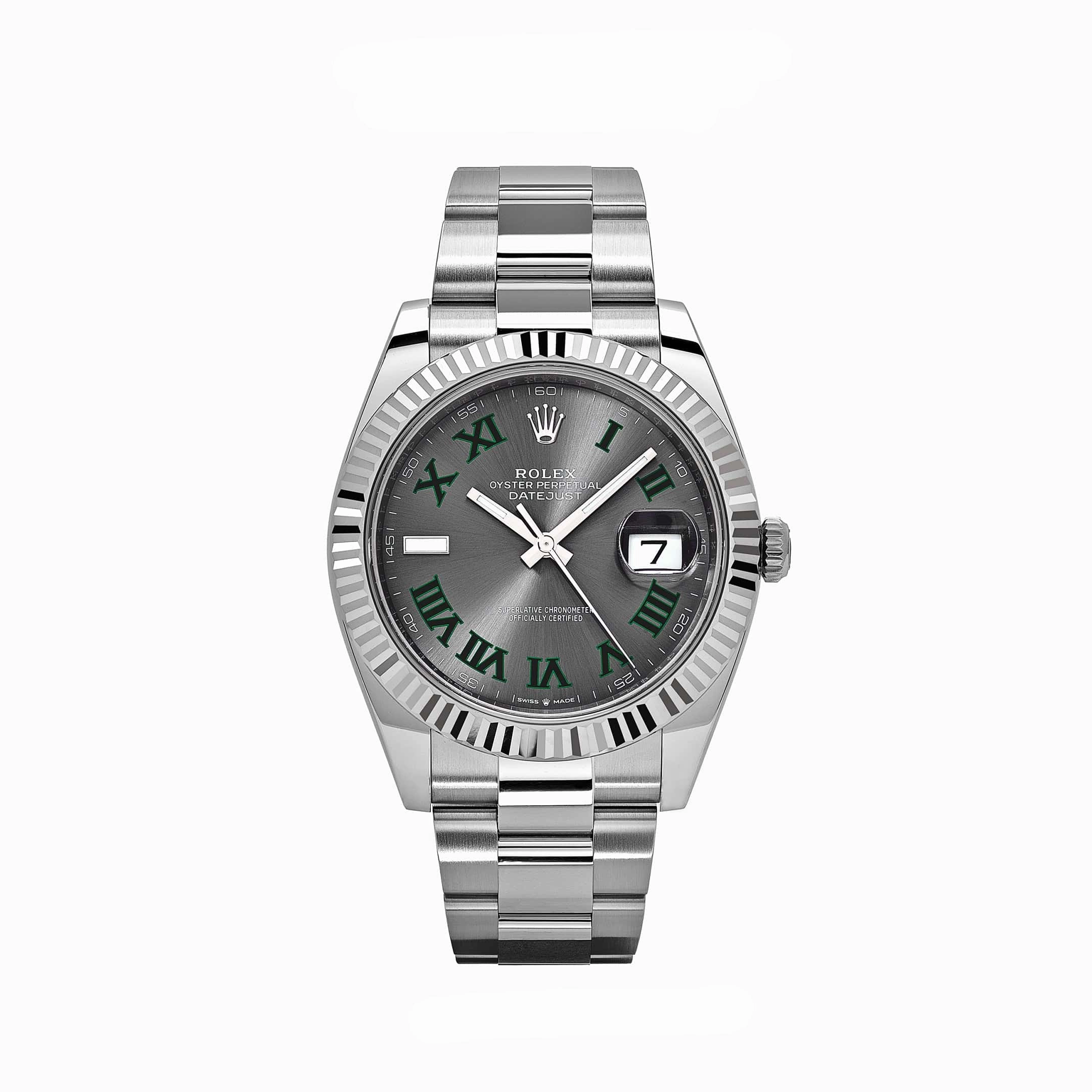 Rolex Datejust 41 126334 'Wimbledon' Stainless Steel Slate Dial Oyster (2024)