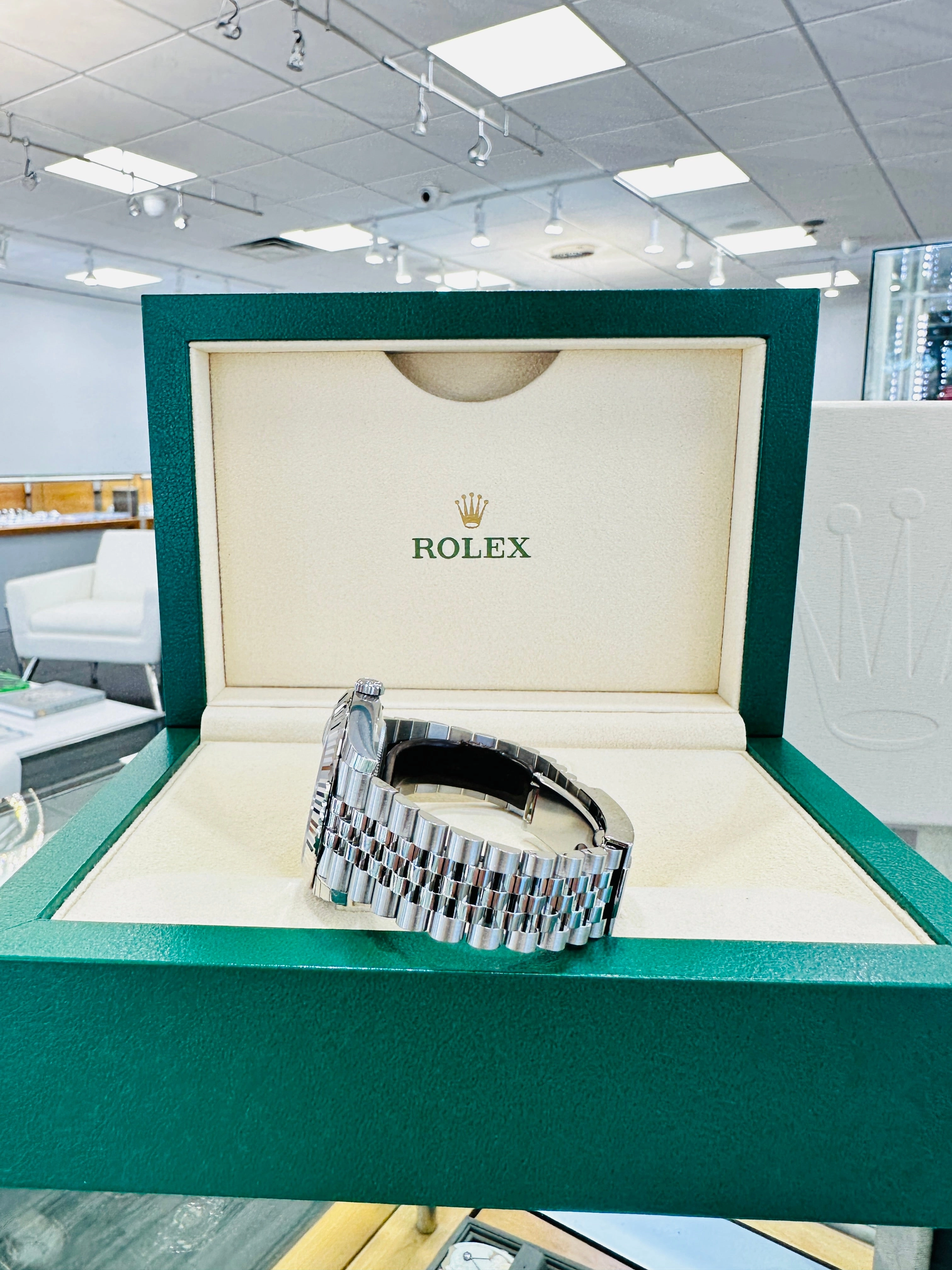 Rolex DateJust 41 126334 Blue Stick Jubilee Steel Unworn Box and Papers