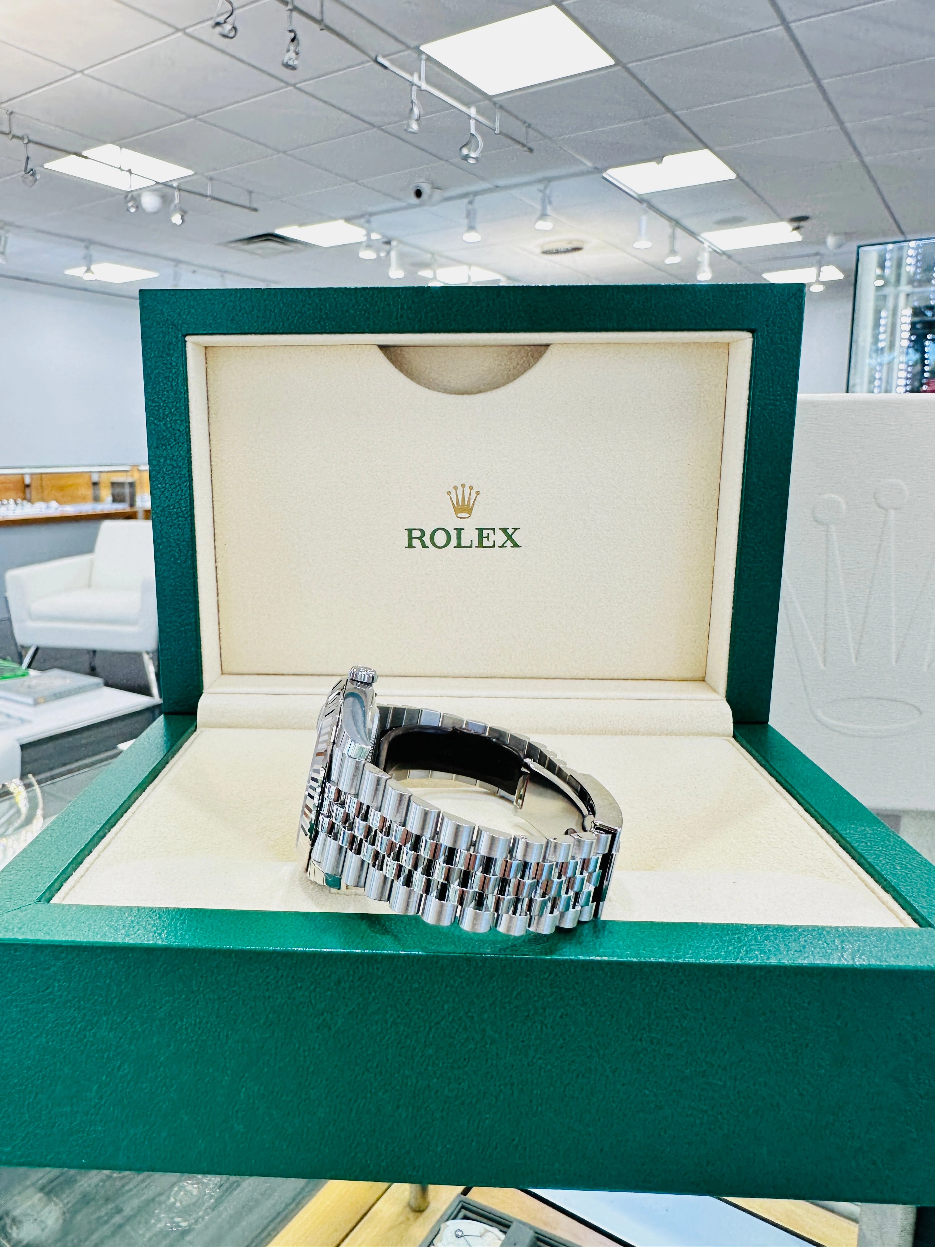 Rolex DateJust 41 126334 Blue Stick Jubilee Steel Unworn Box and Papers