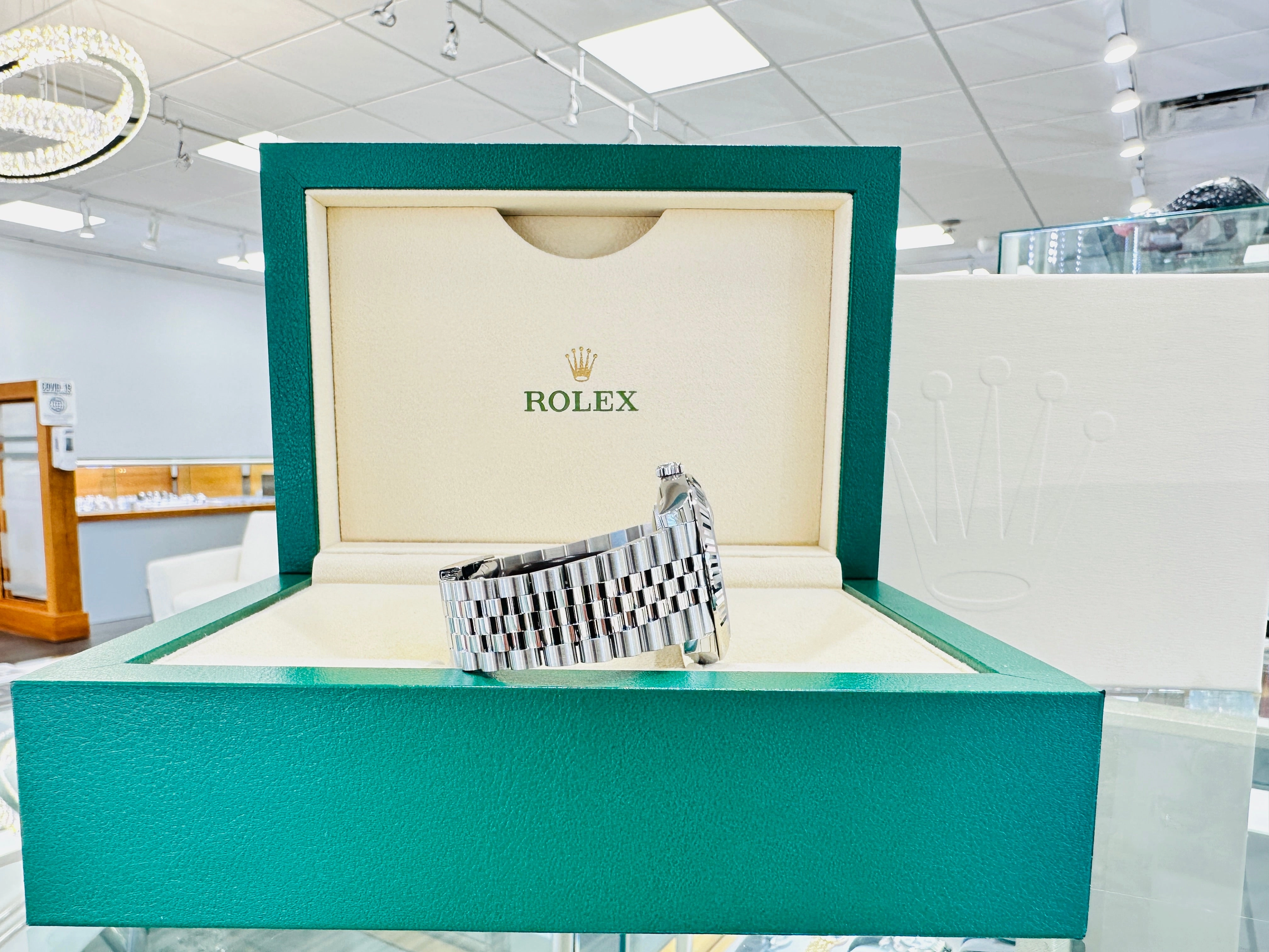 Rolex DateJust 41 126334 Blue Stick Jubilee Steel Unworn Box and Papers