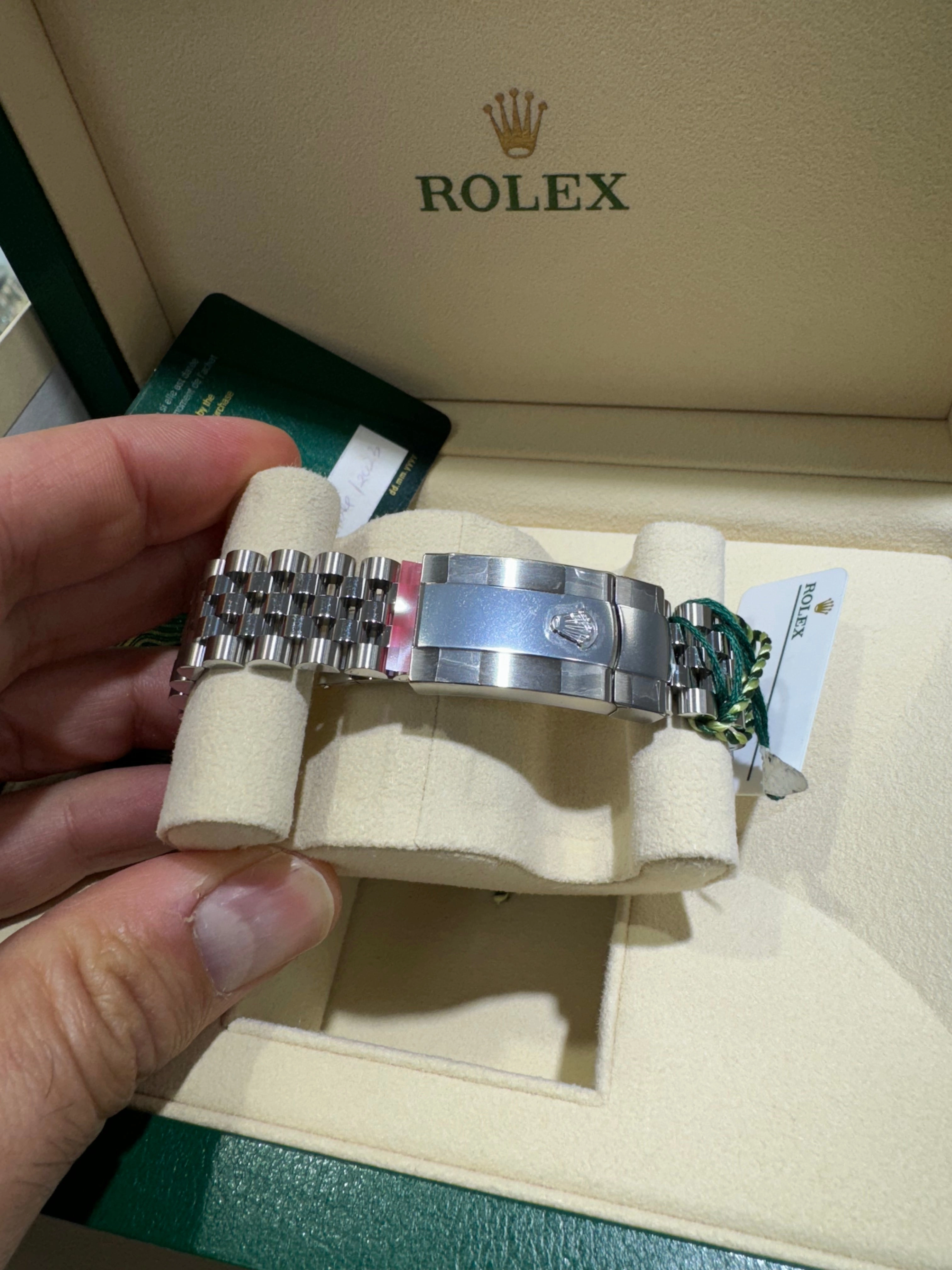 Rolex DateJust 41 126334 Blue Stick Jubilee Steel Unworn Box and Papers