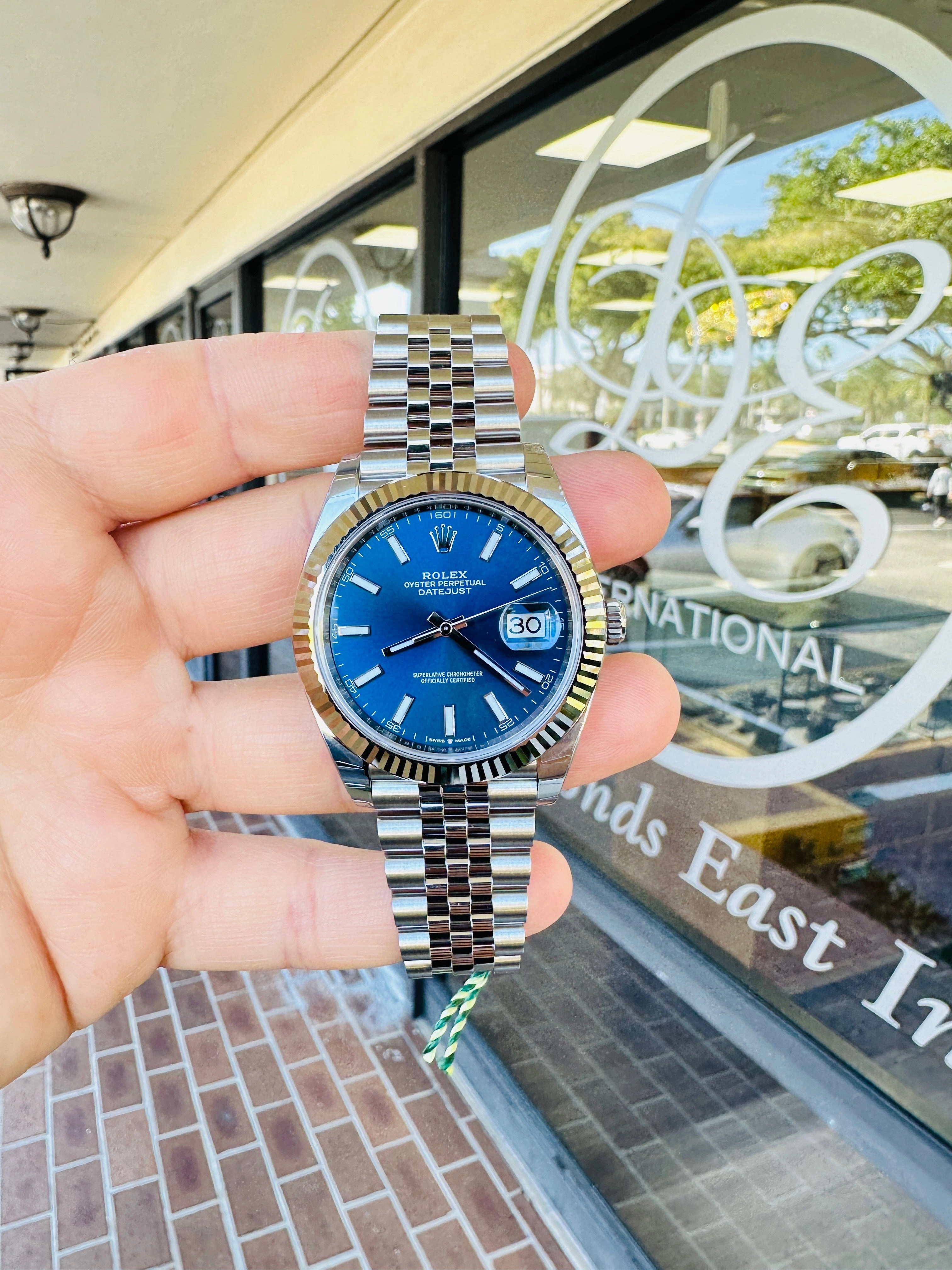 Rolex DateJust 41 126334 Blue Stick Jubilee Steel Unworn Box and Papers