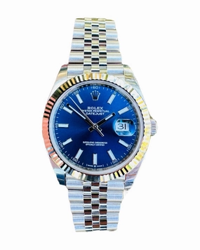Rolex DateJust 41 126334 Blue Stick Jubilee Steel Unworn Box and Papers