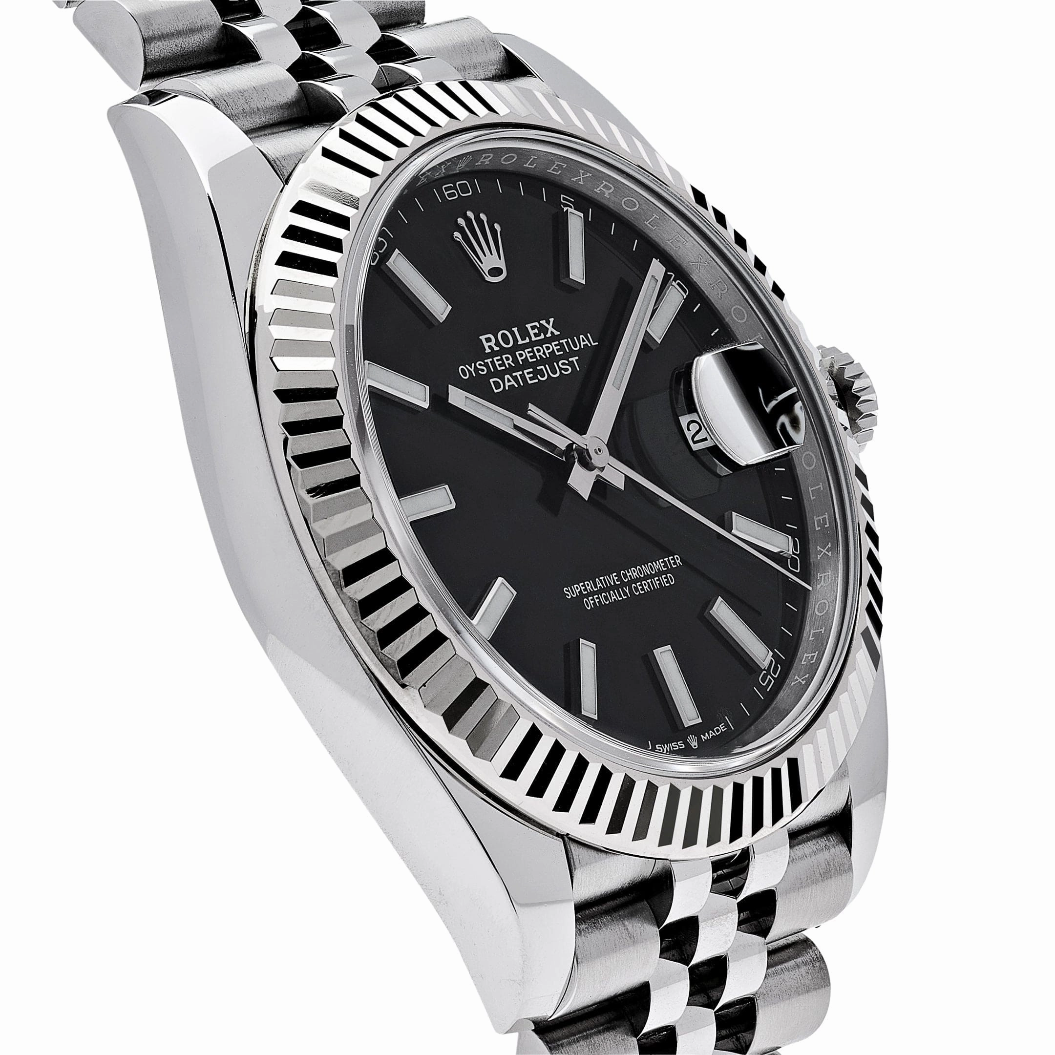 Rolex Datejust 41 126334 Stainless Steel Black Dial Jubilee Bracelet