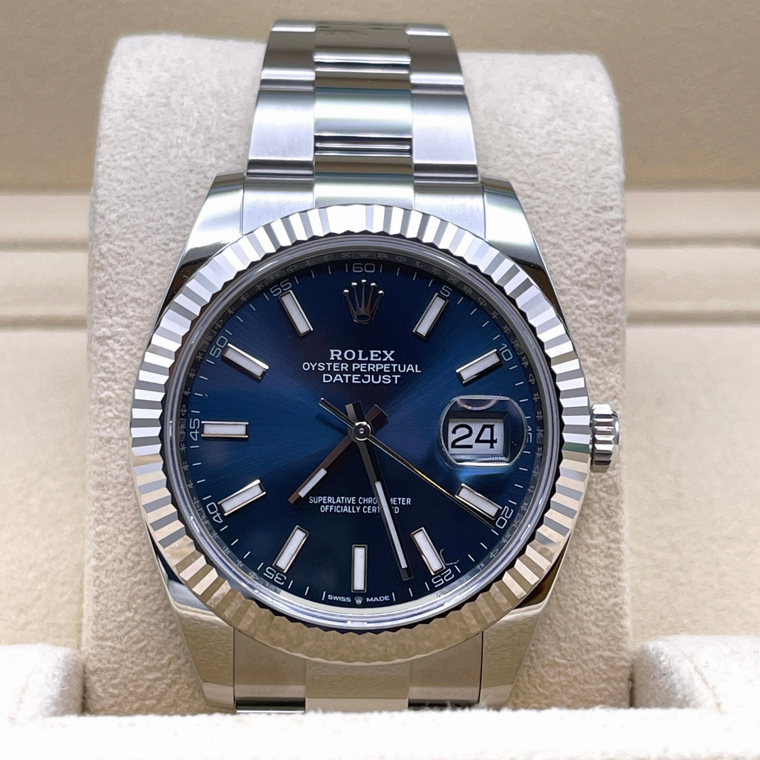 Rolex Datejust 41 126334 Stainless Steel Blue Dial Oyster (2021)