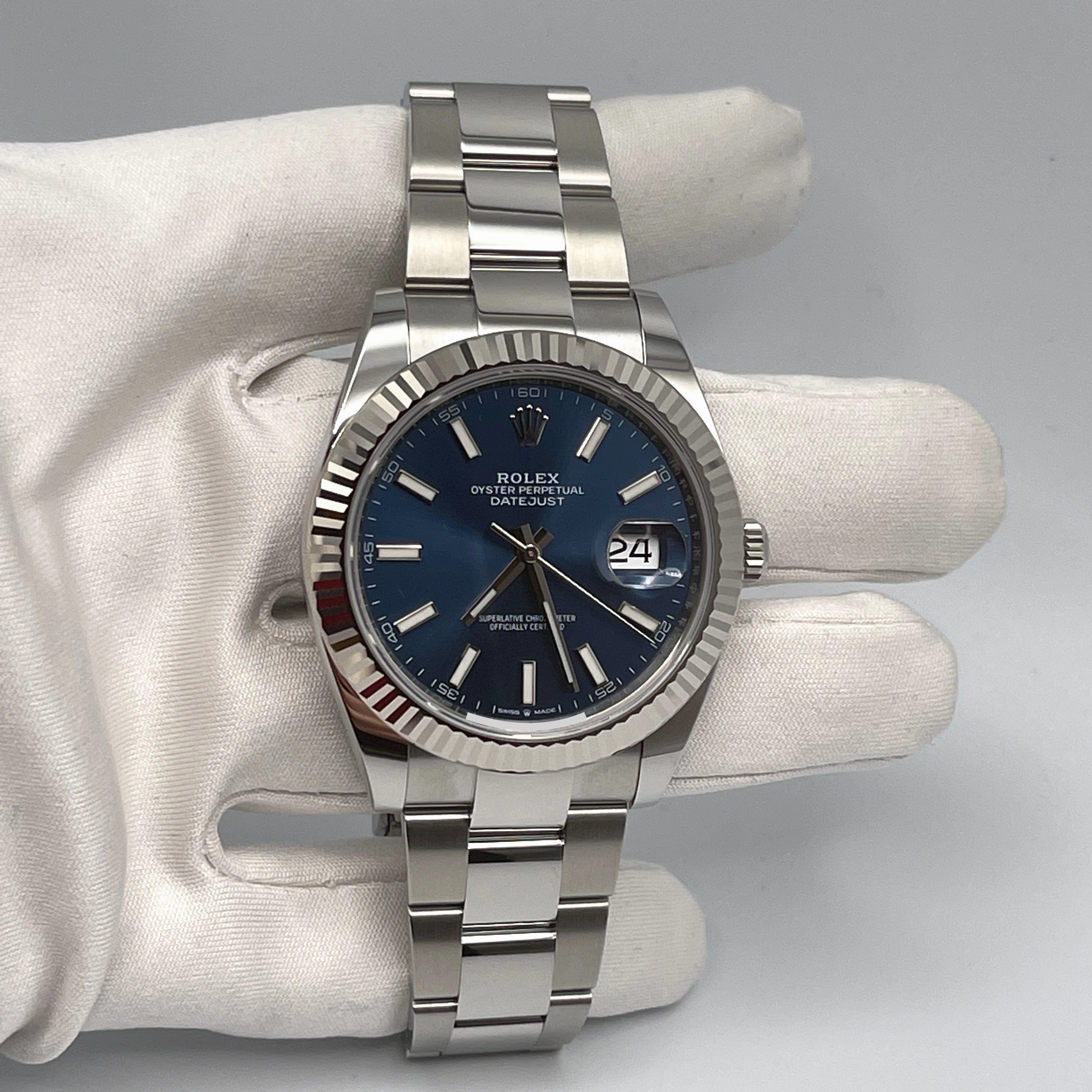 Rolex Datejust 41 126334 Stainless Steel Blue Dial Oyster (2021)