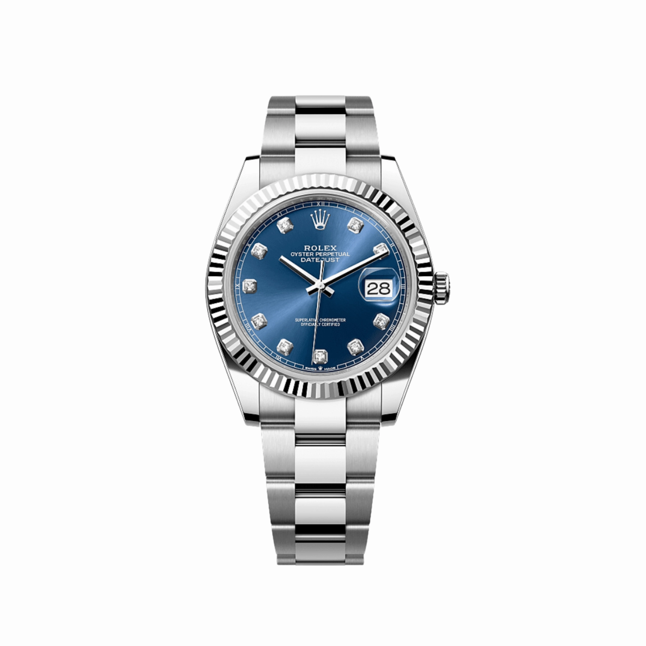 Rolex Datejust 41 126334 Stainless Steel Blue Diamond Dial Oyster (2024)