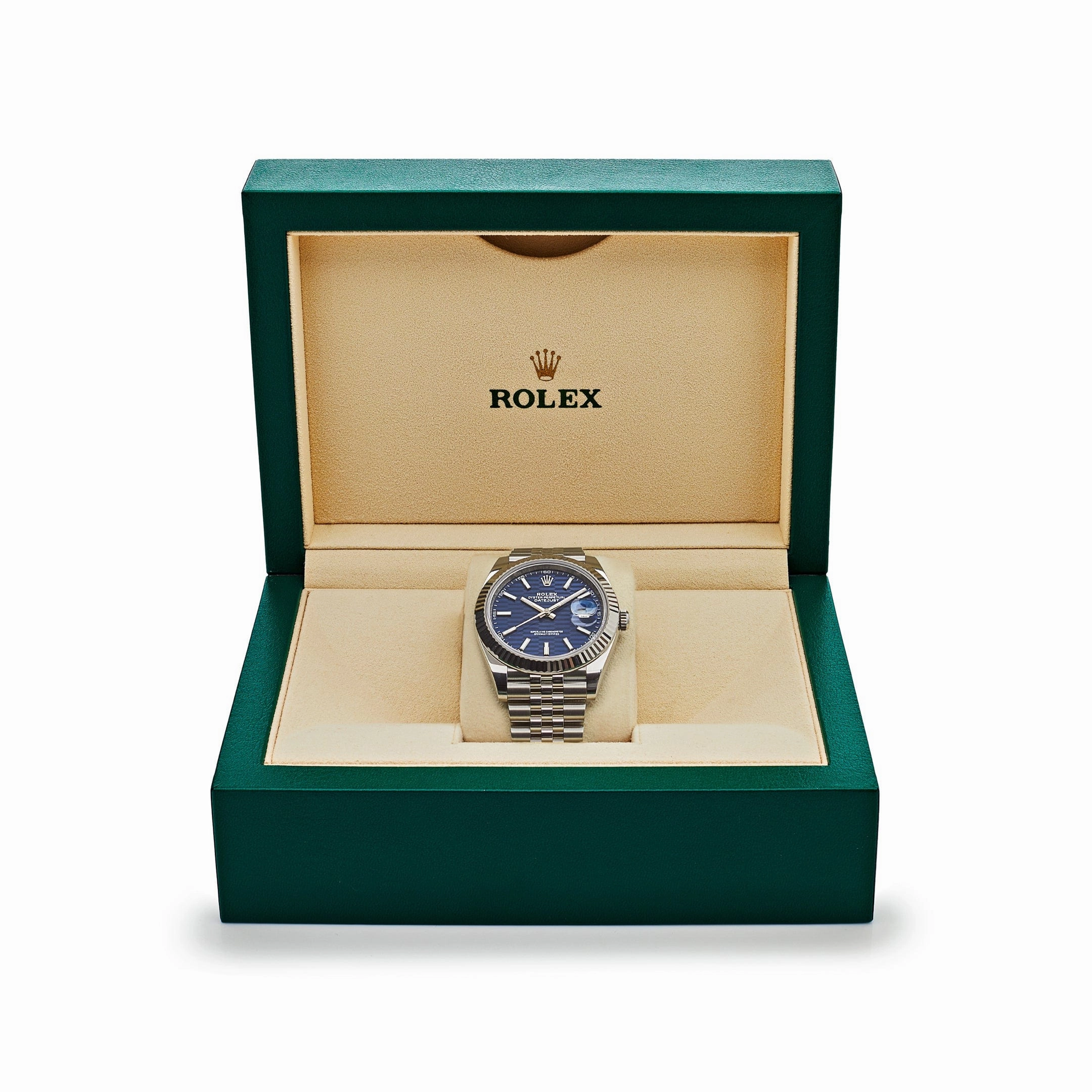 Rolex Datejust 41 126334 Stainless Steel Fluted Motif Blue Dial Jubilee (2023)
