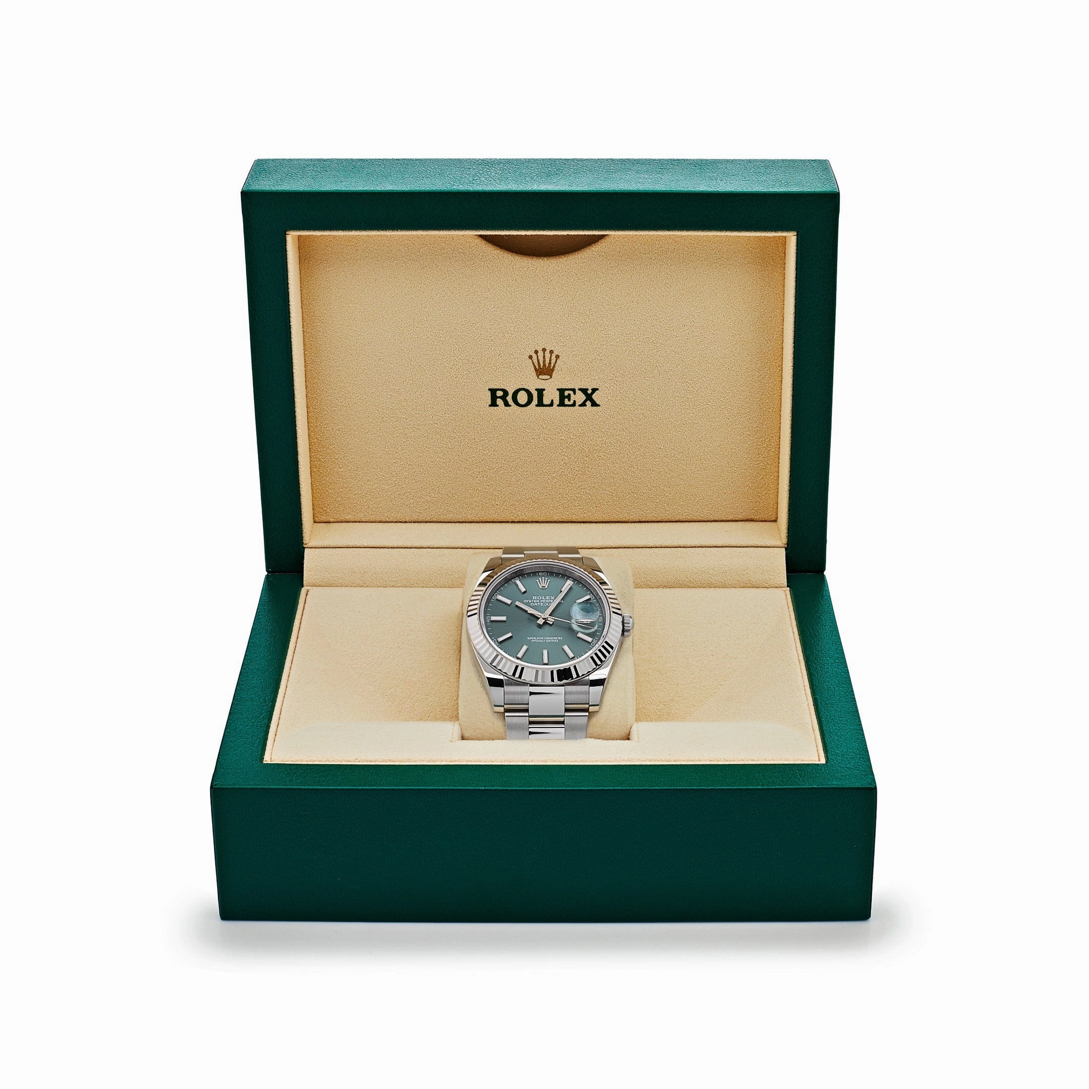 Rolex Datejust 41 126334 Stainless Steel Mint Green Dial Oyster (2024)