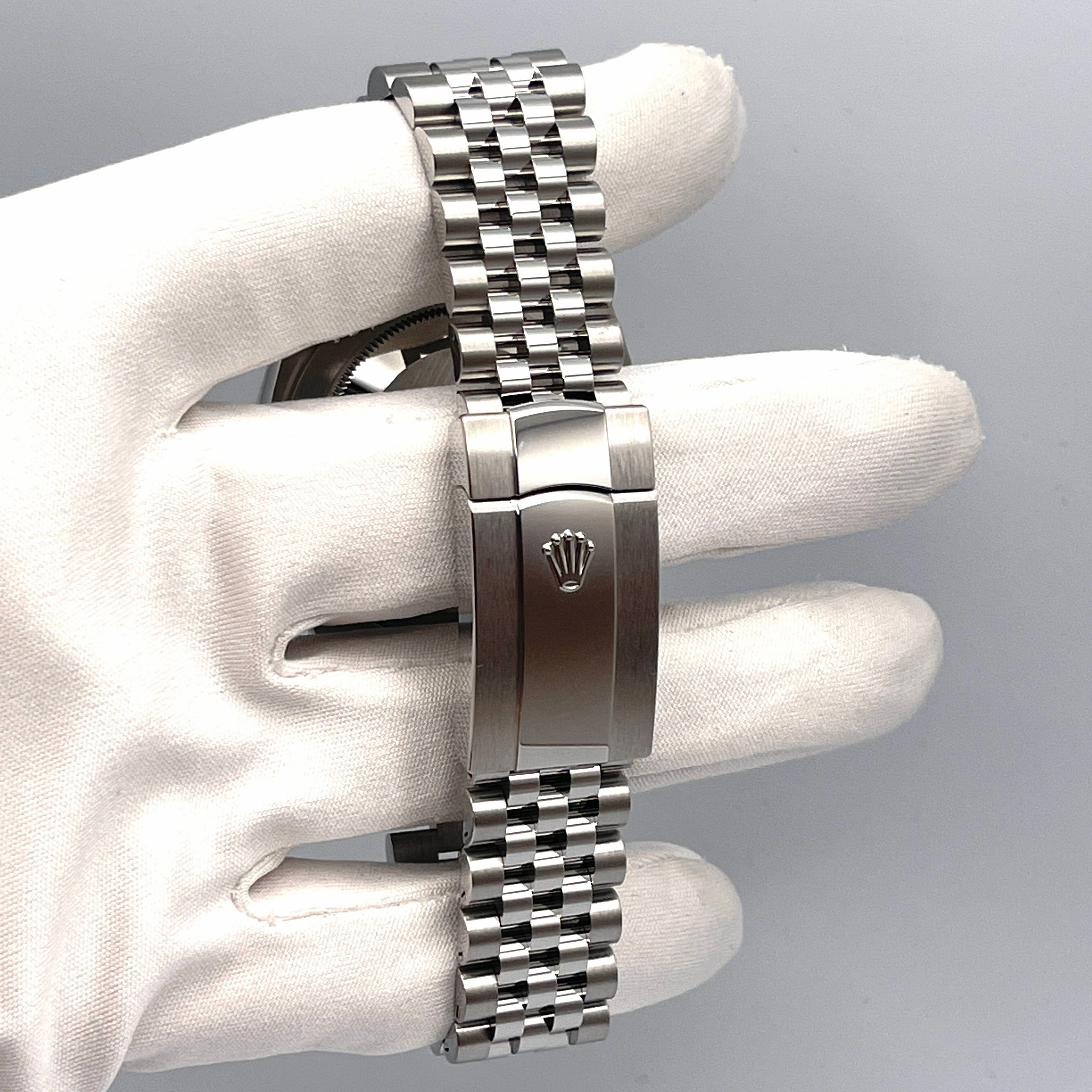 Rolex Datejust 41 126334 Stainless Steel Slate Diamond Dial Jubilee