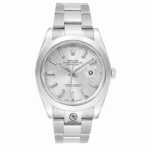 Rolex Datejust 41mm 126300 Oyster Silver Dial Smooth Bezel MINT