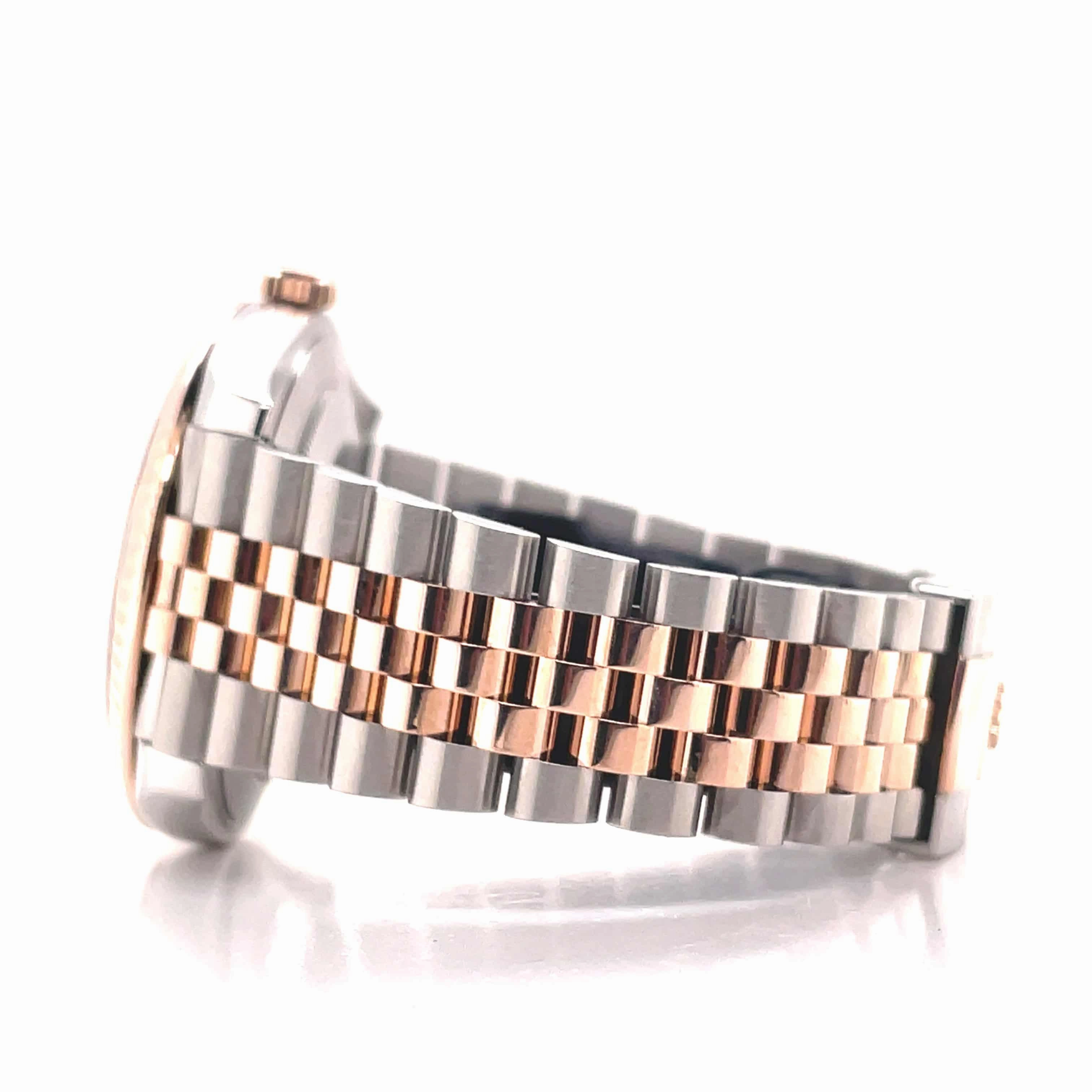 Rolex Datejust 41mm 12633118k Rose Gold / SS Jubilee Chocolate Diamond Dial