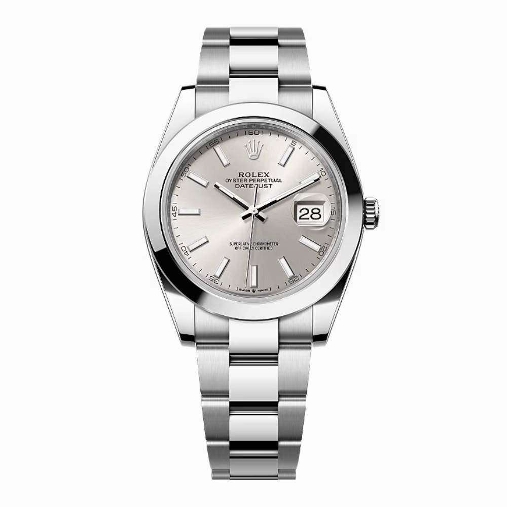 Rolex Datejust 41mm - Ref: 126300-0003 - Silver Dial, Stainless Steel Oyster Bracelet Men's Watch