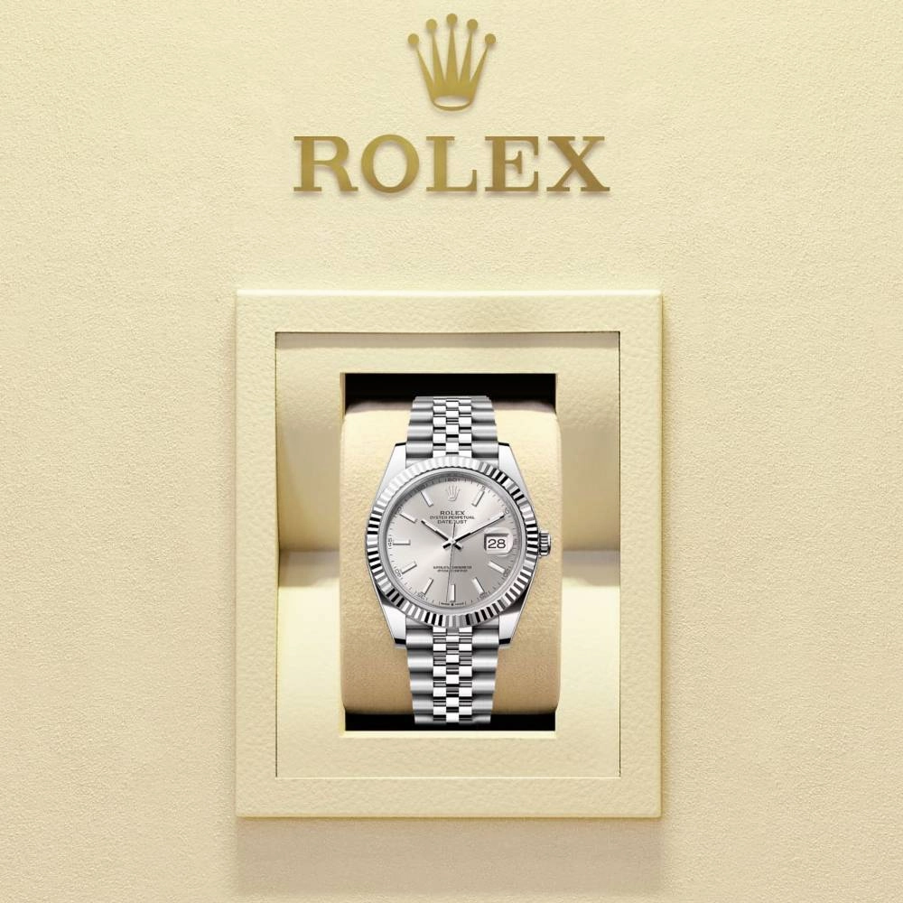 Rolex Datejust 41mm - Ref: 126334-0004 - Silver Dial, Stainless Steel Jubilee Bracelet Men's Watch