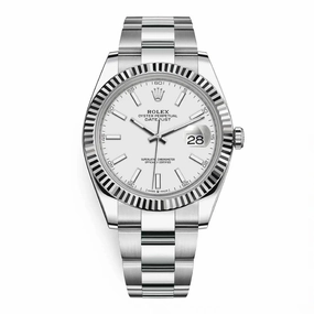 Rolex Datejust 41mm - Ref: 126334-0023 - White Dial, Stainless Steel Oyster Bracelet Men's Watch