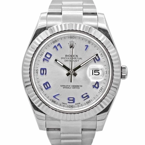 Rolex Datejust II 41mm - Ref: 116334 - Silver Stick Dial, Stainless Steel Oyster Bracelet Men's Watch