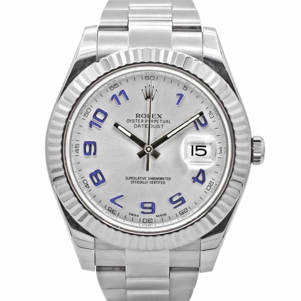 Rolex Datejust II 41mm - Ref: 116334 - Silver Stick Dial, Stainless Steel Oyster Bracelet Men's Watch
