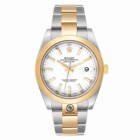 Rolex Datejust II 41mm Yellow Gold & Steel White Stick Dial & Smooth Bezel 126303