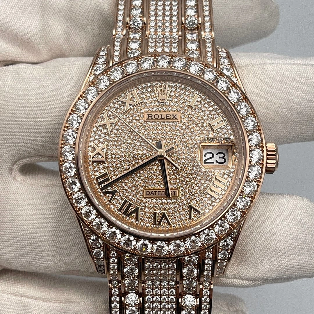 Rolex Datejust Pearlmaster 39 86405RBR Diamond Paved