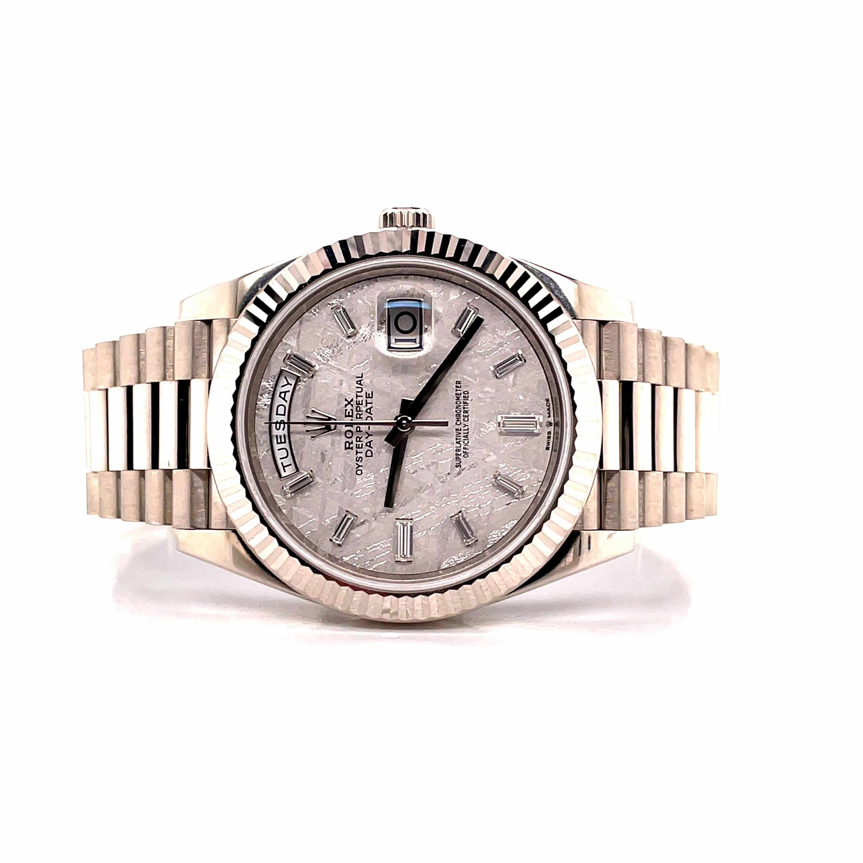 Rolex Day-Date 40 228239 Meteorite Diamond Dial Box and Papers 2020 PreOwned