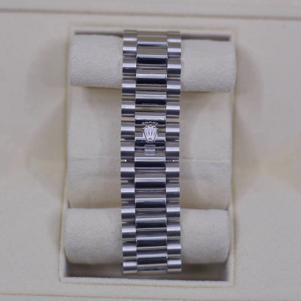 Rolex Day Date 40mm - Ref: 228206-0027 - Olive Green Roman Dial, Platinum President Bracelet Men's Watch