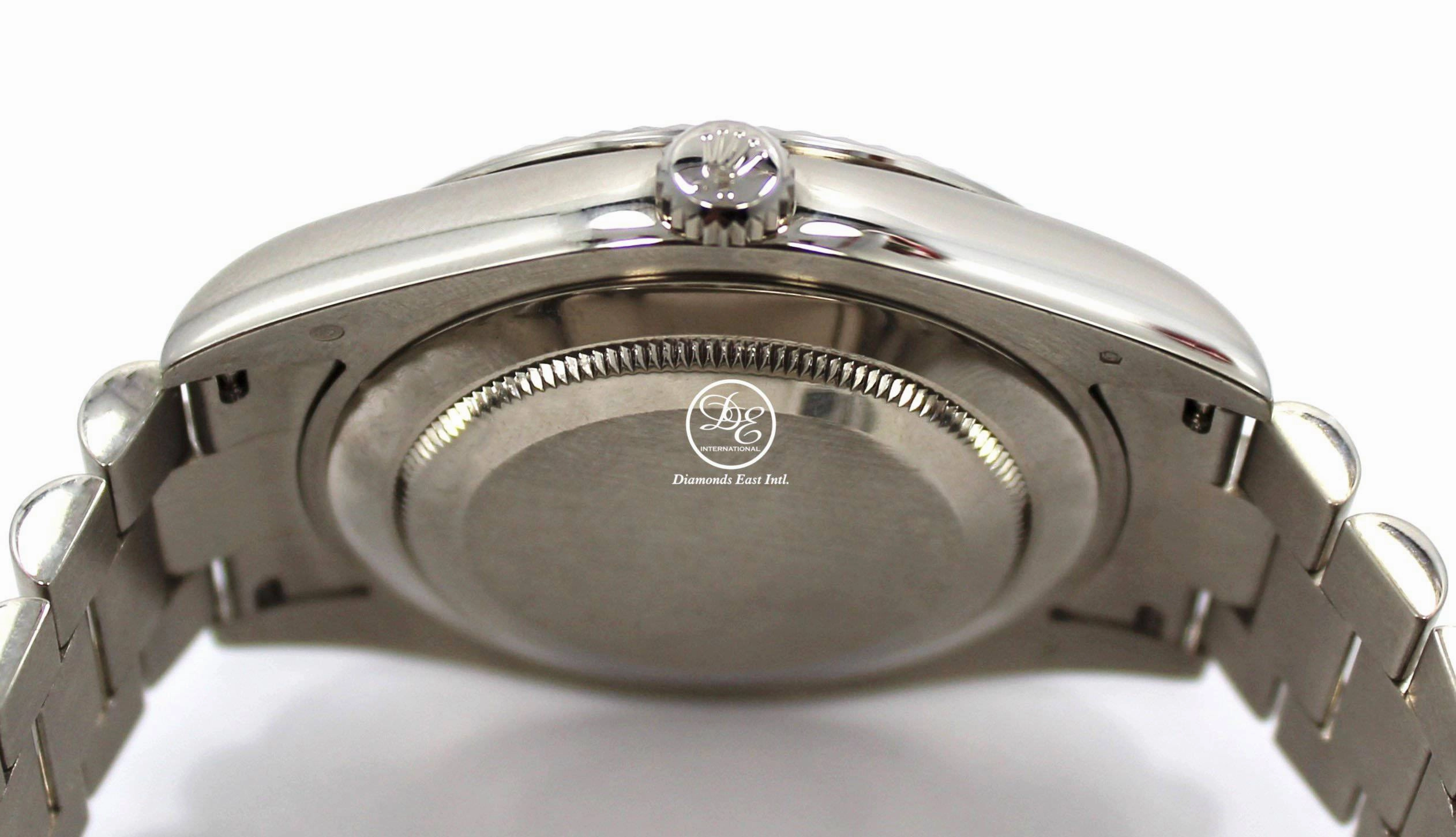Rolex DAY DATE II President 218239 18k White Gold Rare Blue Wave Dial BOX & PAPERS