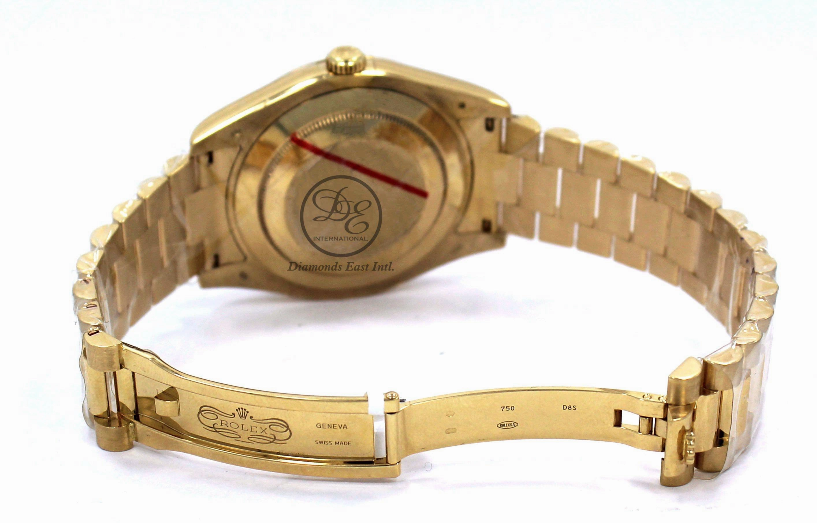 Rolex Day-Date II President 41mm  218238 18K Yellow Gold Factory Champagne Diamond Dial