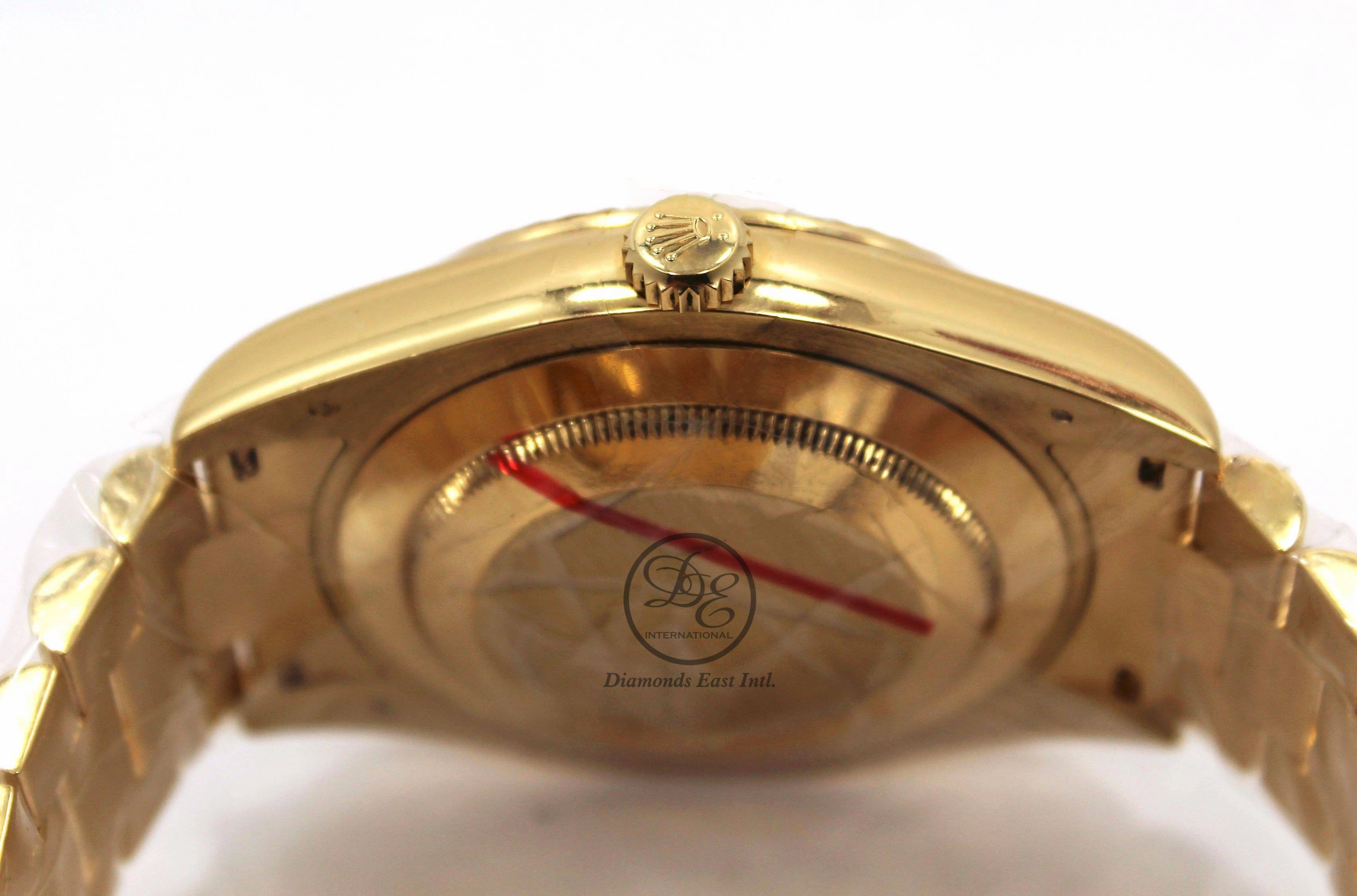 Rolex Day-Date II President 41mm  218238 18K Yellow Gold Factory Champagne Diamond Dial