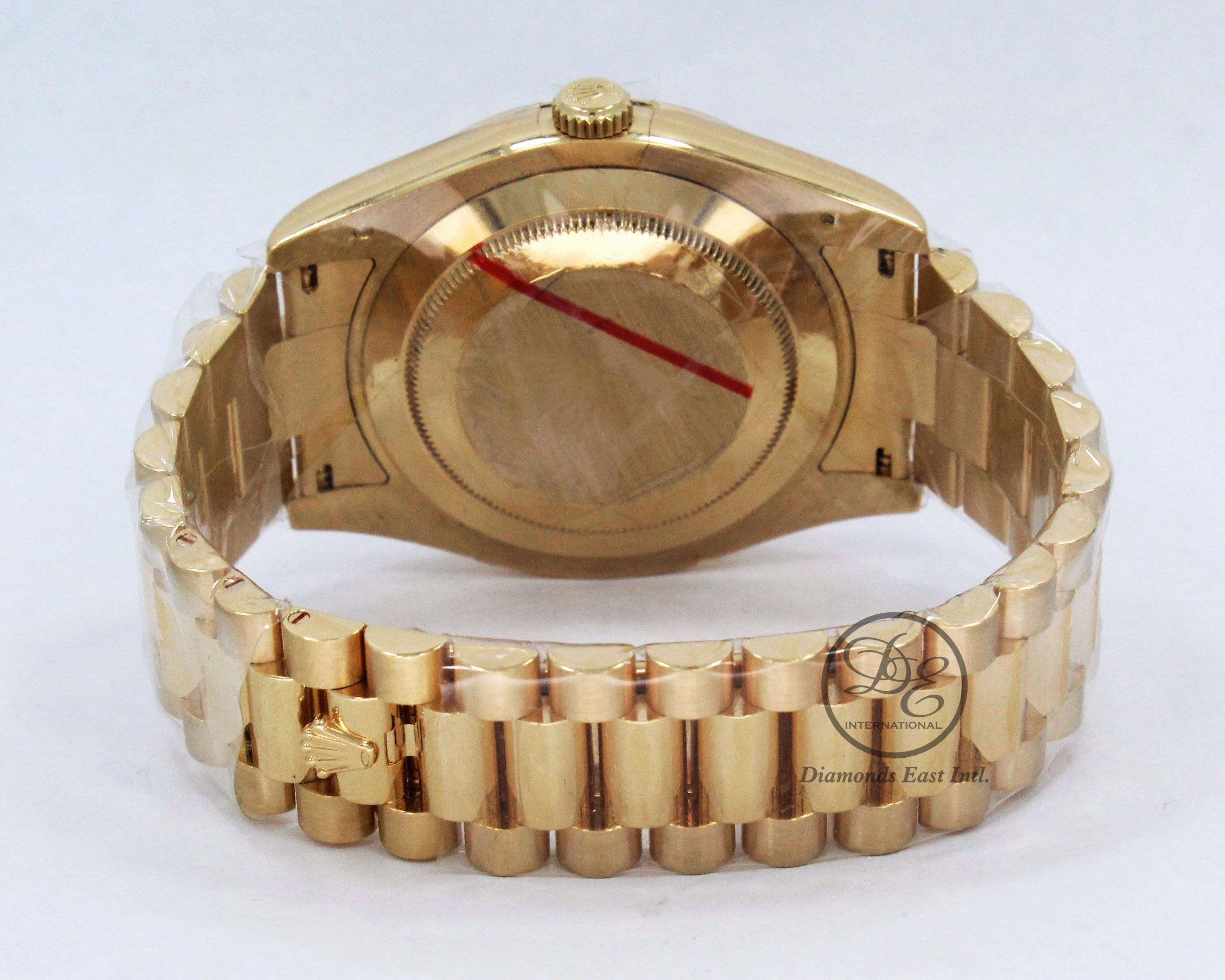 Rolex Day-Date II President 41mm  218238 18K Yellow Gold Factory Champagne Diamond Dial