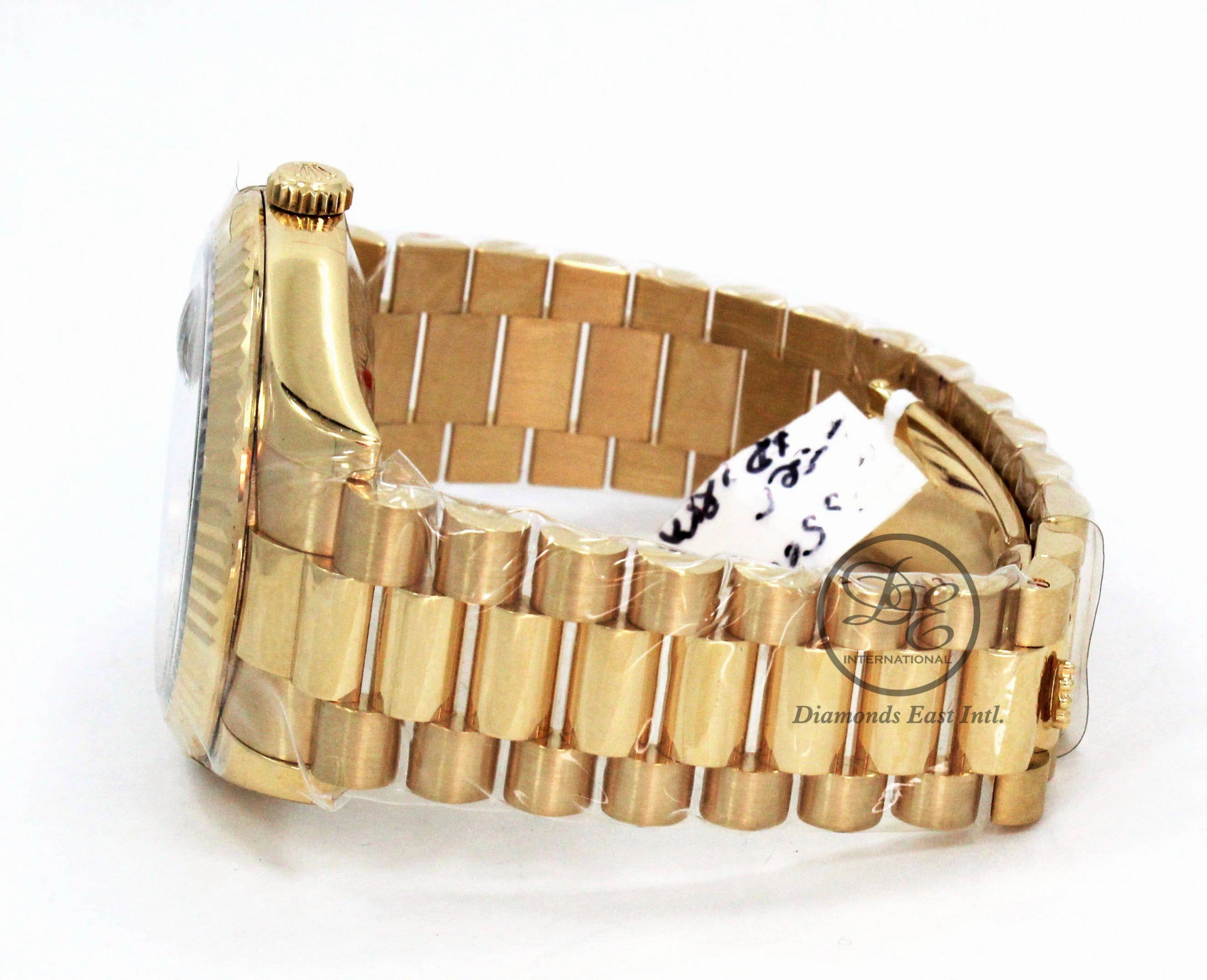 Rolex Day-Date II President 41mm  218238 18K Yellow Gold Factory Champagne Diamond Dial