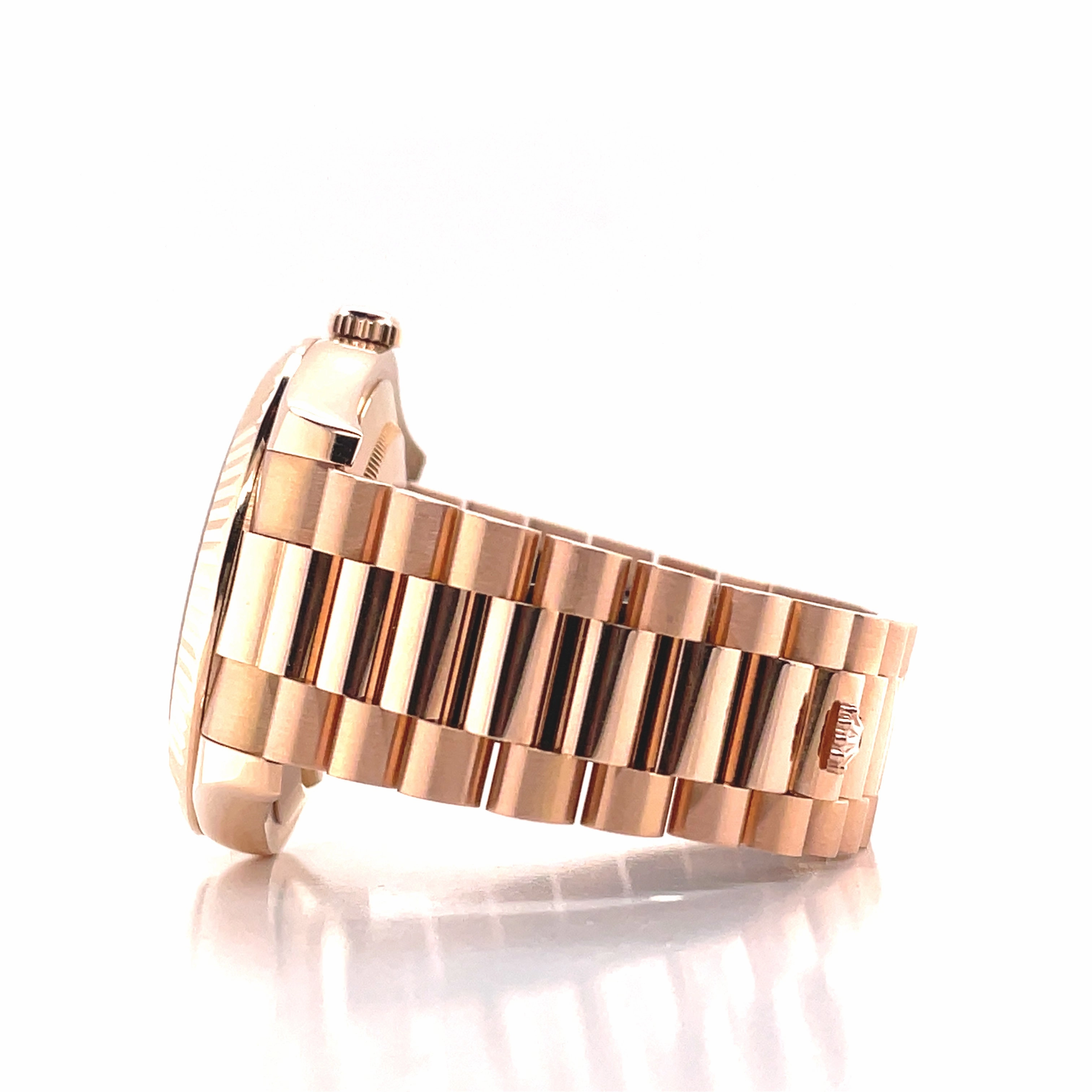 Rolex Day-Date II Rose Gold Black Stick Dial 41MM 218235