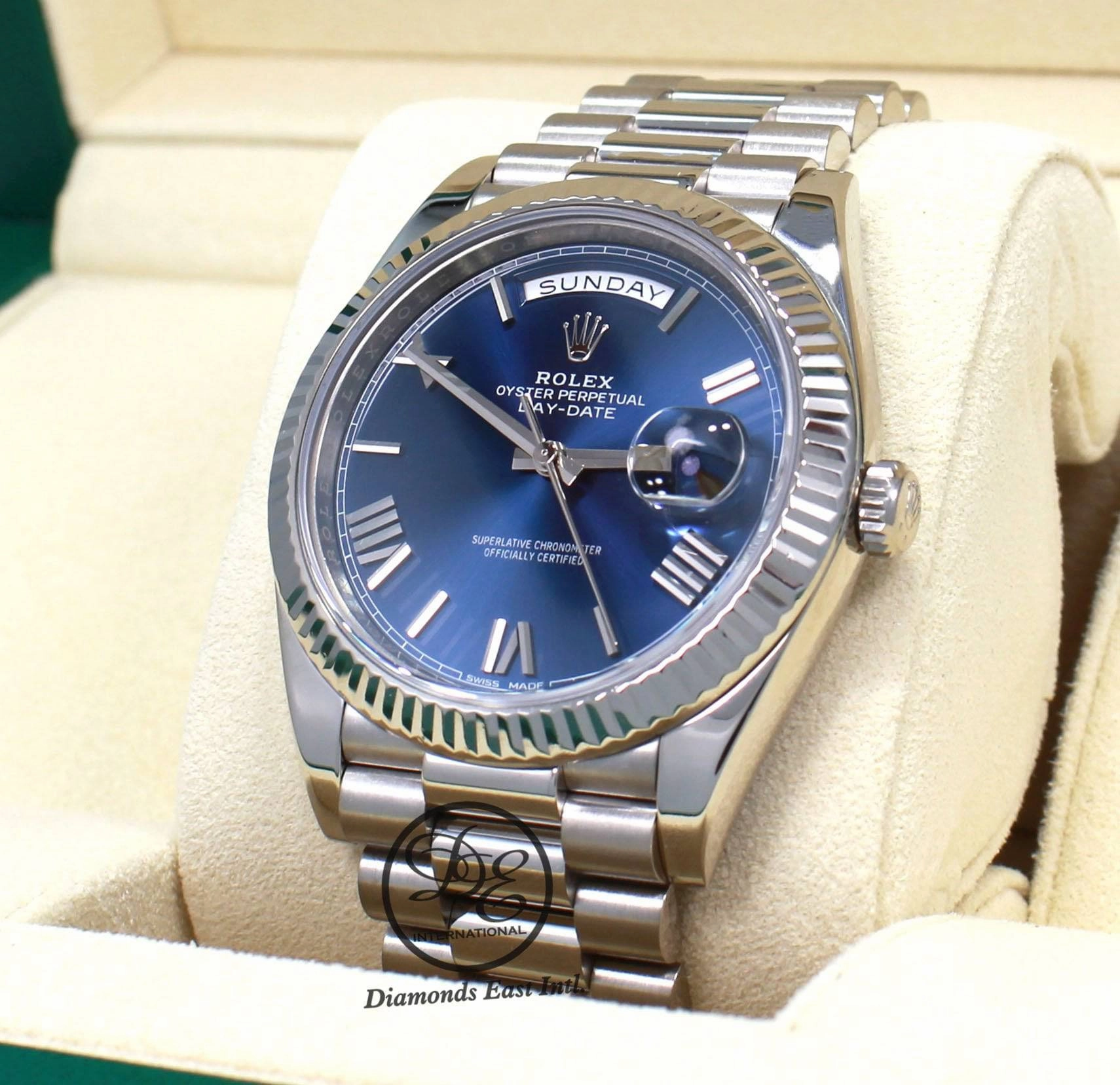 Rolex Day-Date President 40mm Oyster Perpetual 228239 BLURP BOX/PAPERS PreOwned