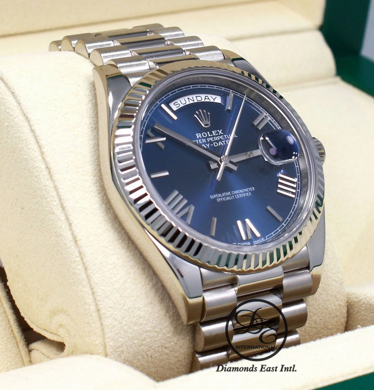 Rolex Day-Date President 40mm Oyster Perpetual 228239 BLURP BOX/PAPERS PreOwned