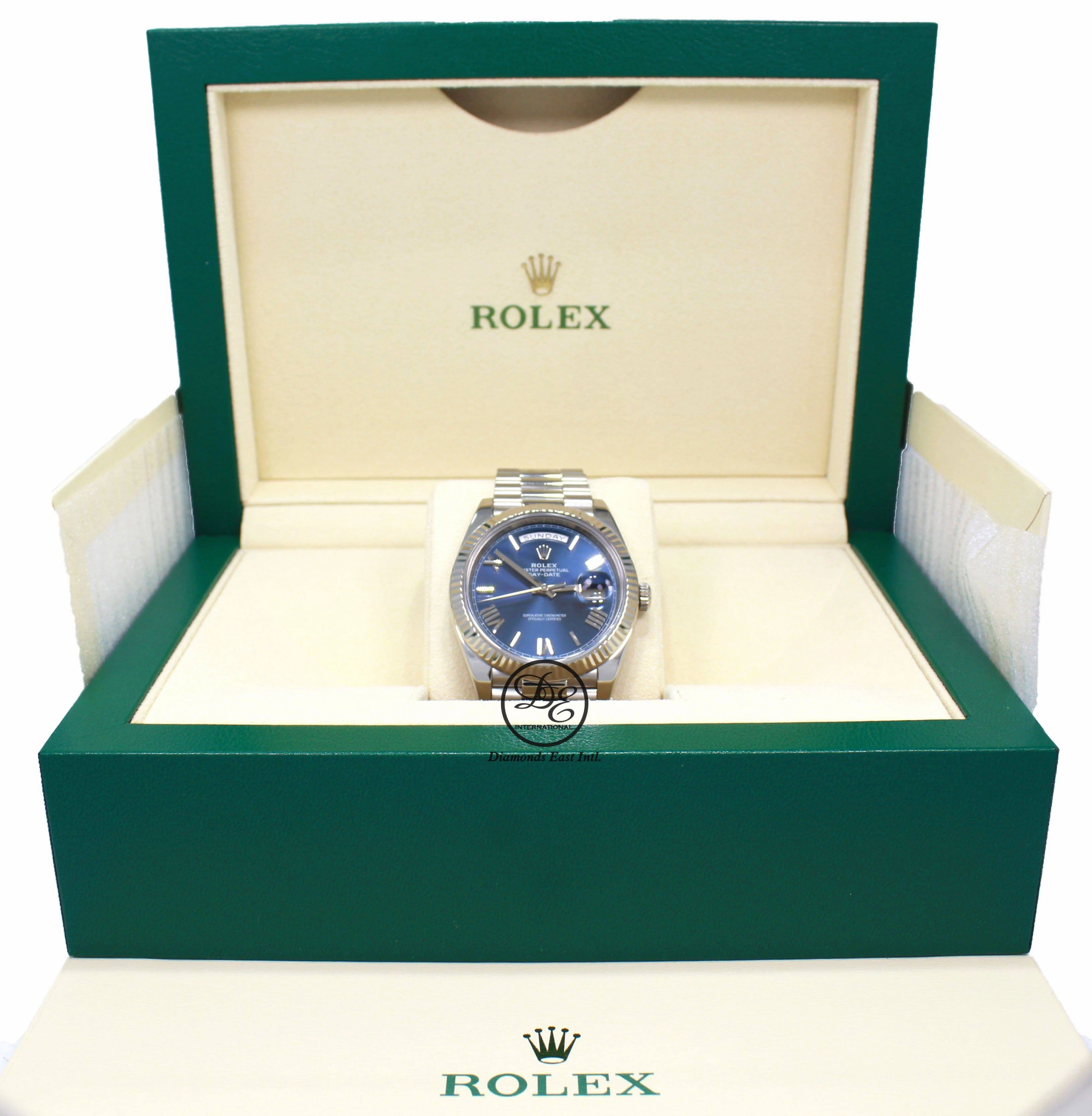Rolex Day-Date President 40mm Oyster Perpetual 228239 BLURP BOX/PAPERS PreOwned
