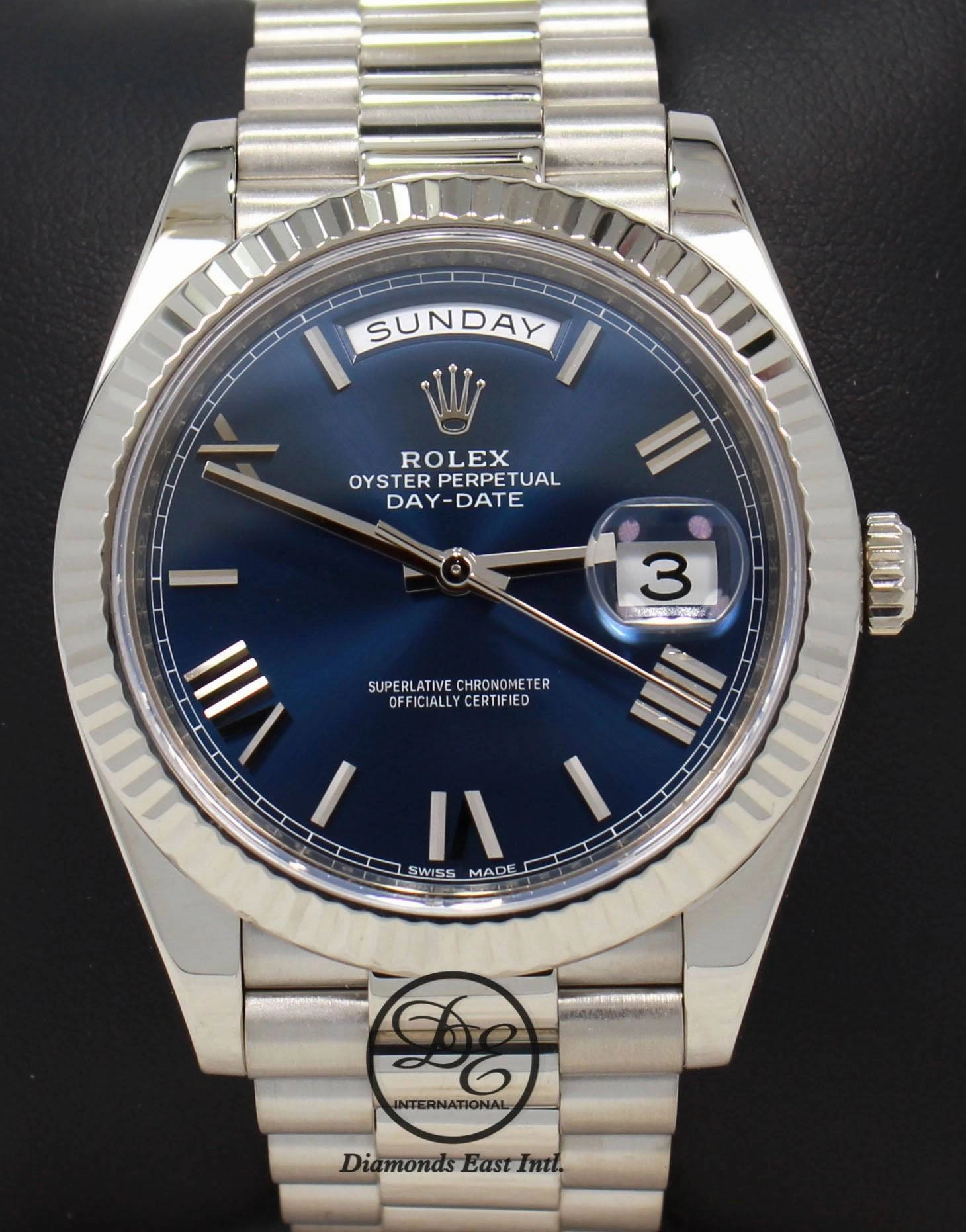 Rolex Day-Date President 40mm Oyster Perpetual 228239 BLURP BOX/PAPERS PreOwned