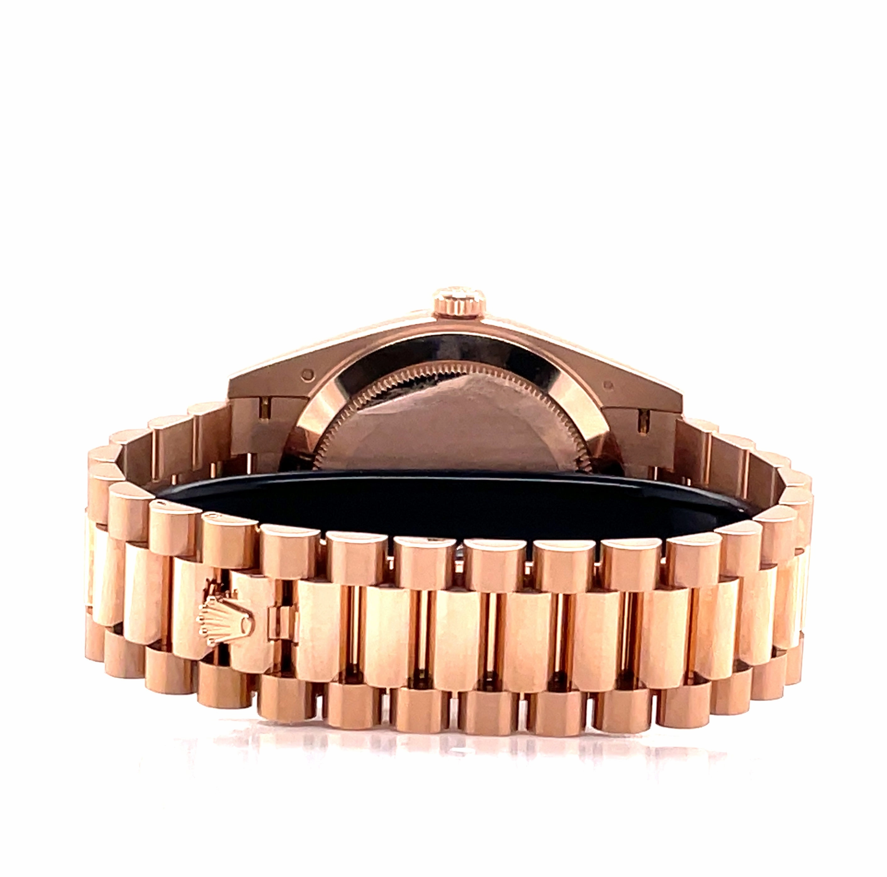 Rolex Day-Date President 40mm White Roman 228235 Rose Gold Box And Papers Preowned