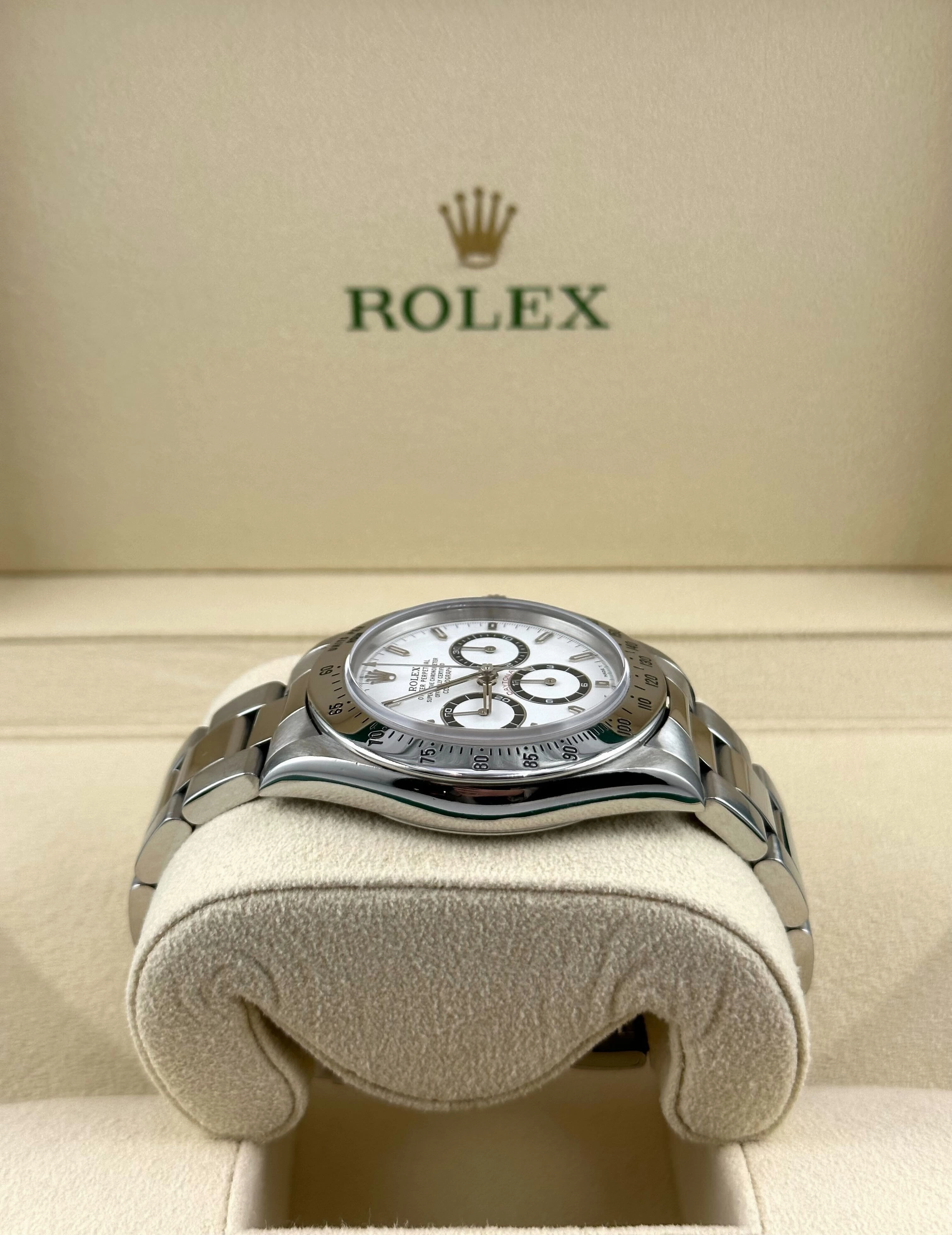Rolex Daytona 16520 Zenith Movement Stainless Steel White Dial