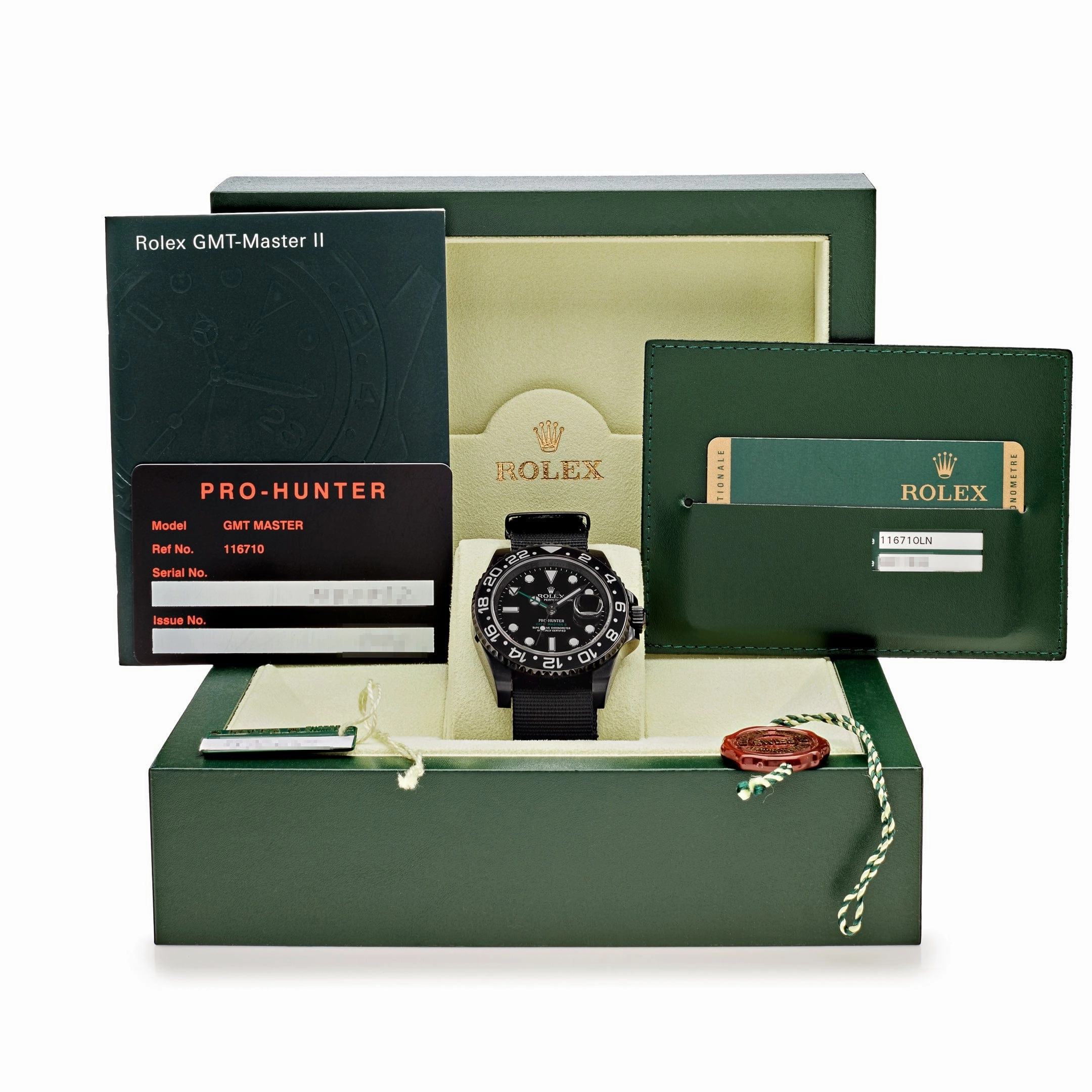 Rolex GMT-Master II 116710LN Pro Hunter "Stealth" Black-PVD Steel
