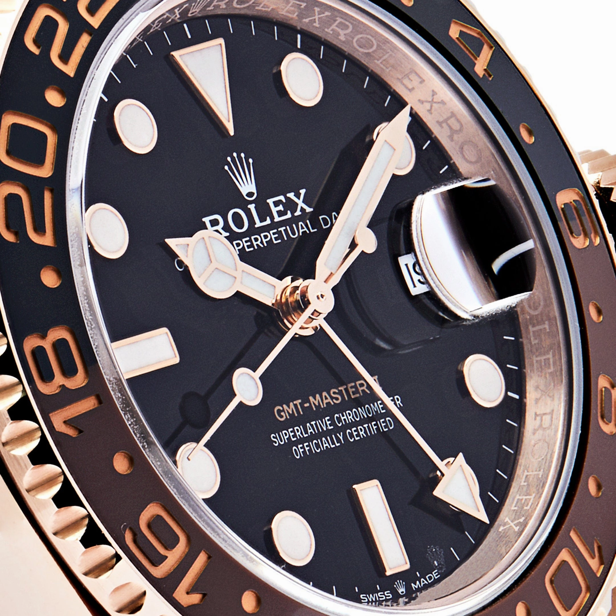Rolex GMT-Master II 126715CHNR 'Root Beer' Rose Gold Black Dial (2019)