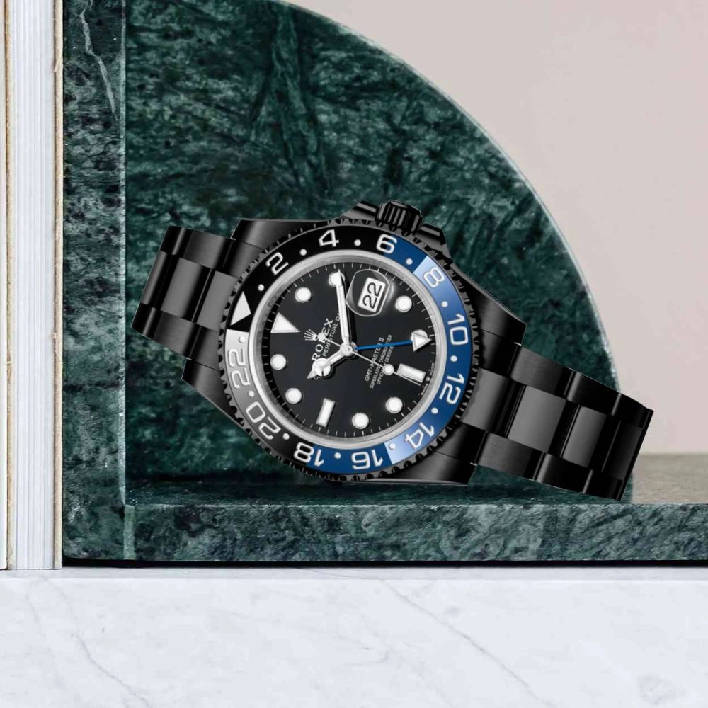 Rolex GMT-Master II "Batman" 40mm - Ref: 126710blnr-0003 - Black Dial, Blue & Black Bezel, Black DLC-PVD Stainless Steel Oyster Bracelet