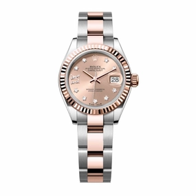 Rolex Lady-Datejust 28mm - Ref: 279171-0028 - Rose Diamond Dial, Two Tone Stainless Steel & 18K Rose Gold Oyster Bracelet Women's Watch