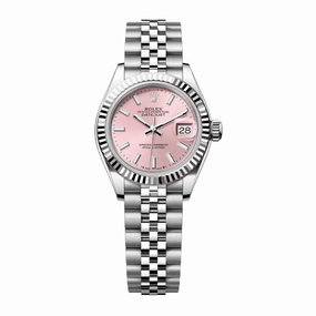 Rolex Lady-Datejust 28mm - Ref: 279174-0001 - Pink Stick Dial, Stainless Steel Jubilee Bracelet Women's Watch