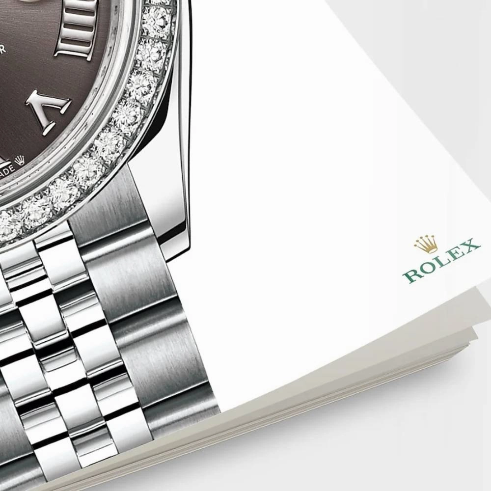 Rolex Lady-Datejust 28mm - Ref: 279384rbr-0015 - Dark Grey Roman Dial & Diamond Bezel, Stainless Steel Jubilee Bracelet Women's Watch