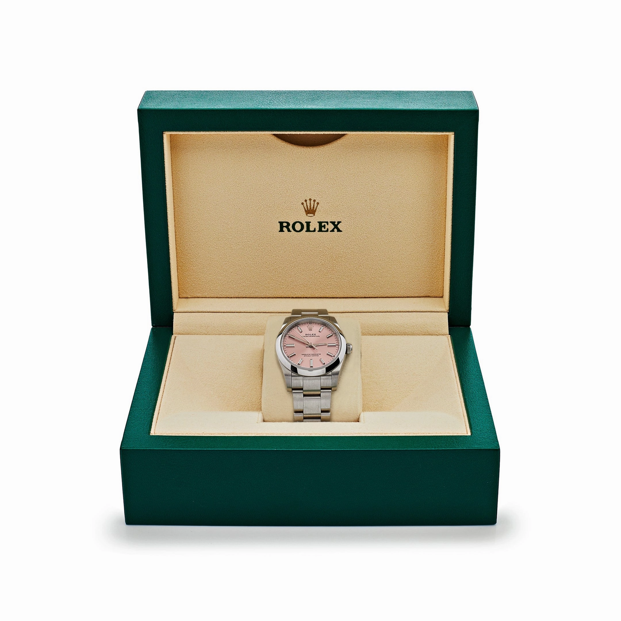 Rolex Oyster Perpetual 124200 'Ladies' Stainless Steel Pink Dial (2024)